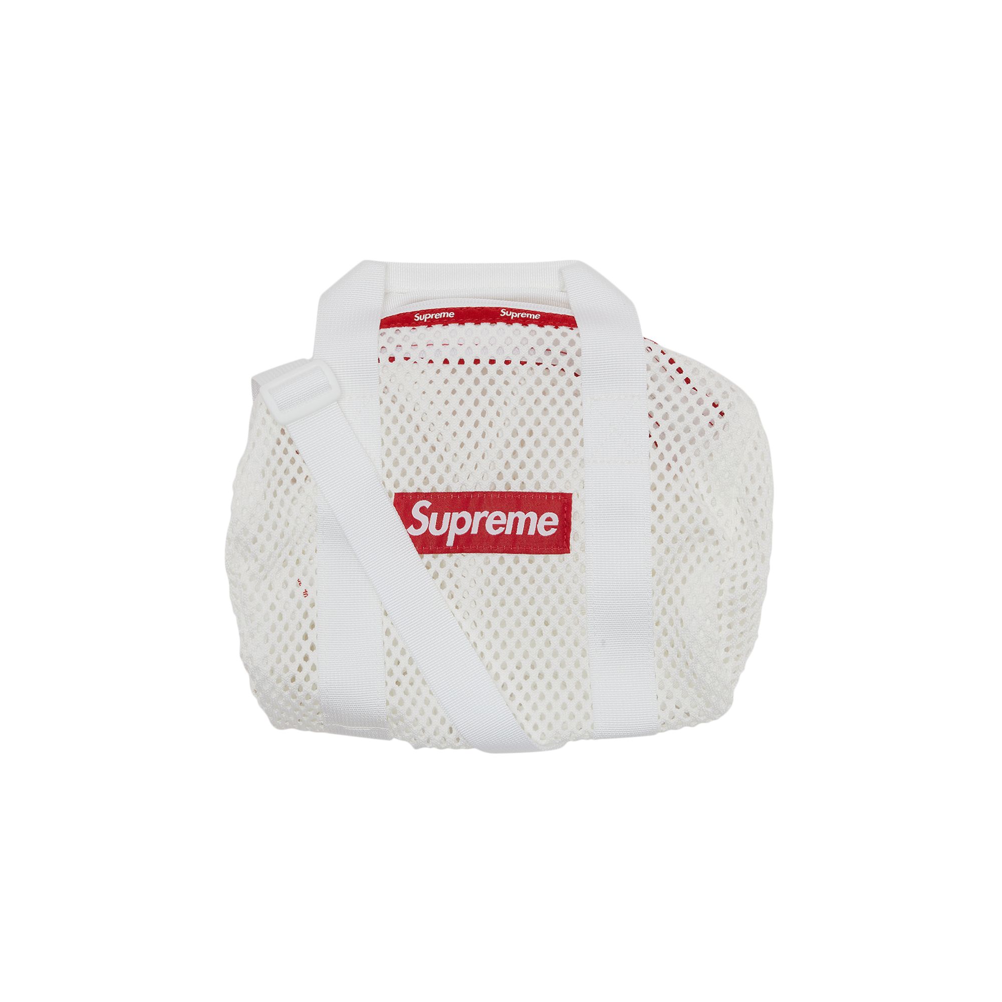 Pre-owned Supreme Mesh Mini Duffle Bag 'white'