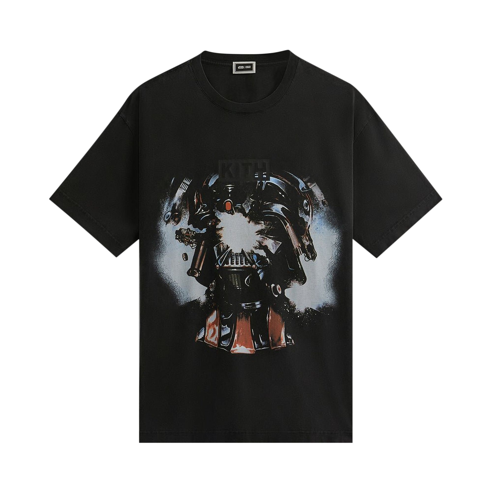 Pre-owned Kith X Star Wars Exploding Darth Vader Vintage Tee 'black'