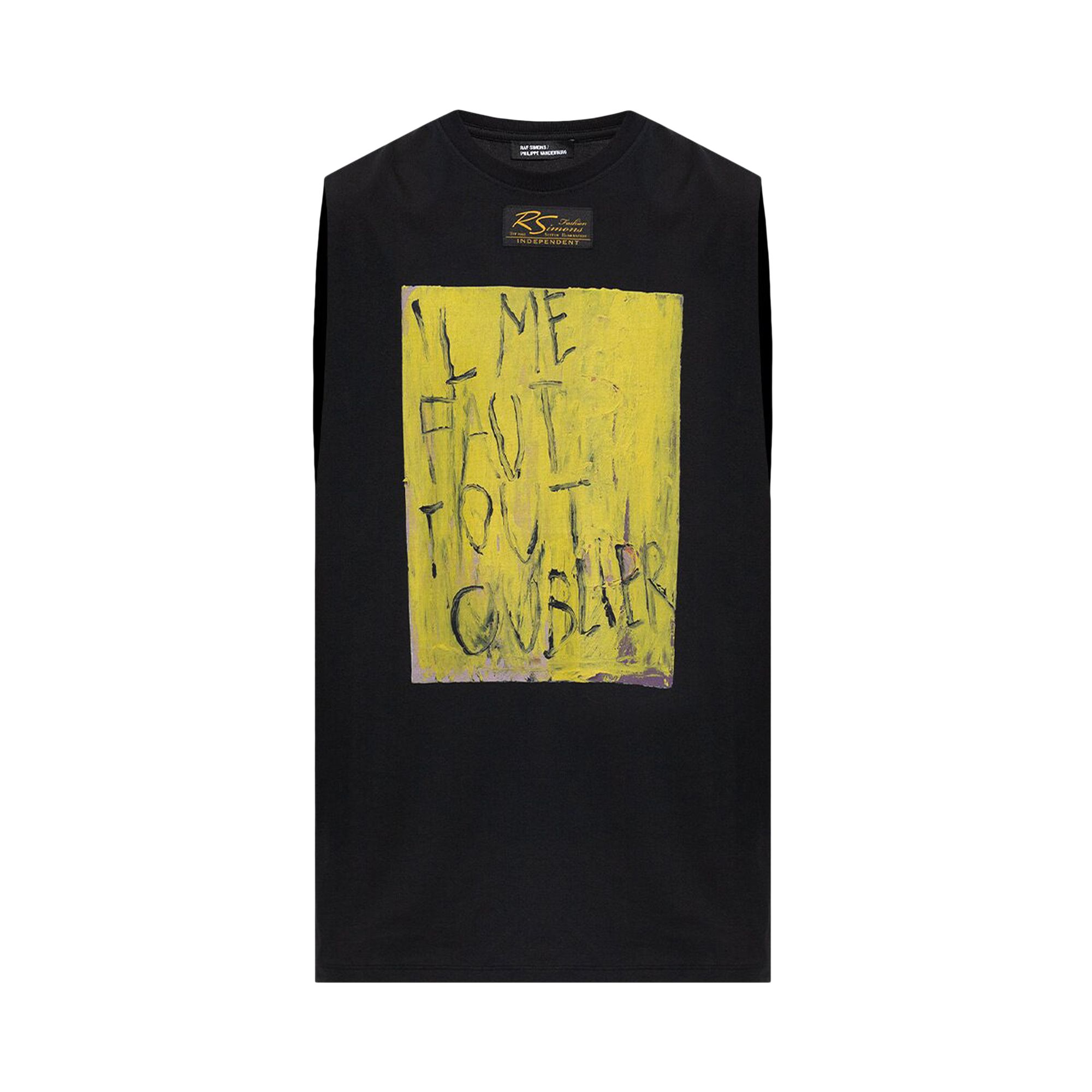 Pre-owned Raf Simons Graphic Print Vest 'black' | Men's Size M