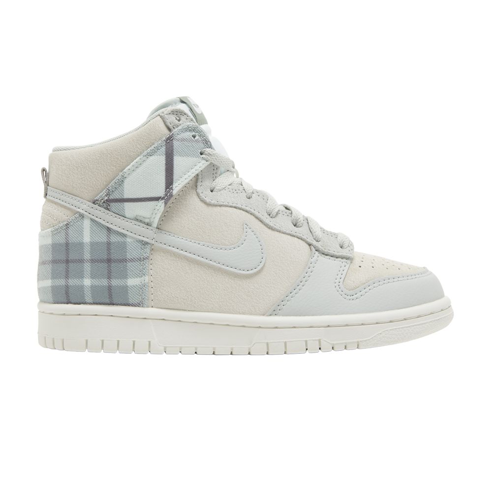 Pre-owned Nike Dunk High Se Gs 'mint Plaid' | Green | Kid's Size 6