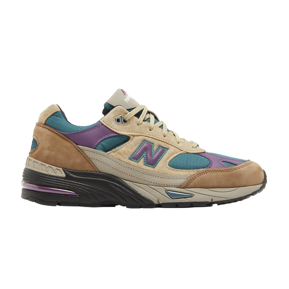 Pre-owned New Balance Palace X 991 Made In England 'taos Taupe Grape' In Teal