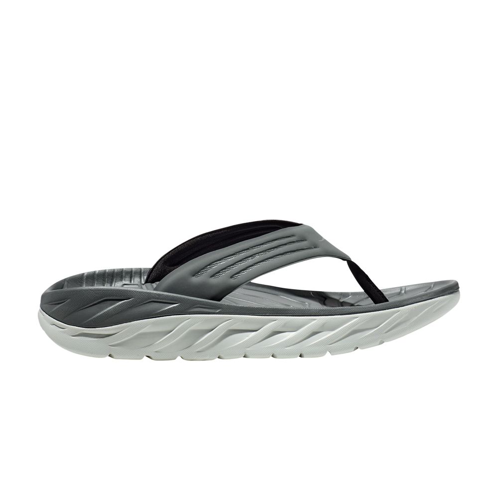 Pre-owned Hoka Ora Recovery Flip Slide 'balsam Green Mercury'