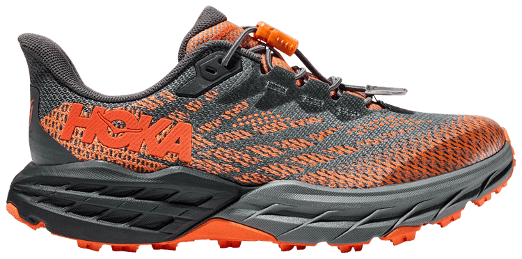 HOKA Speedgoat 5 Kids Castlerock Vibrant Orange