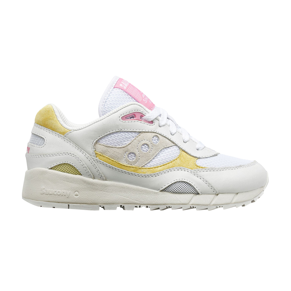 Pre-owned Saucony Wmns Shadow 6000 'white Yellow Pink'