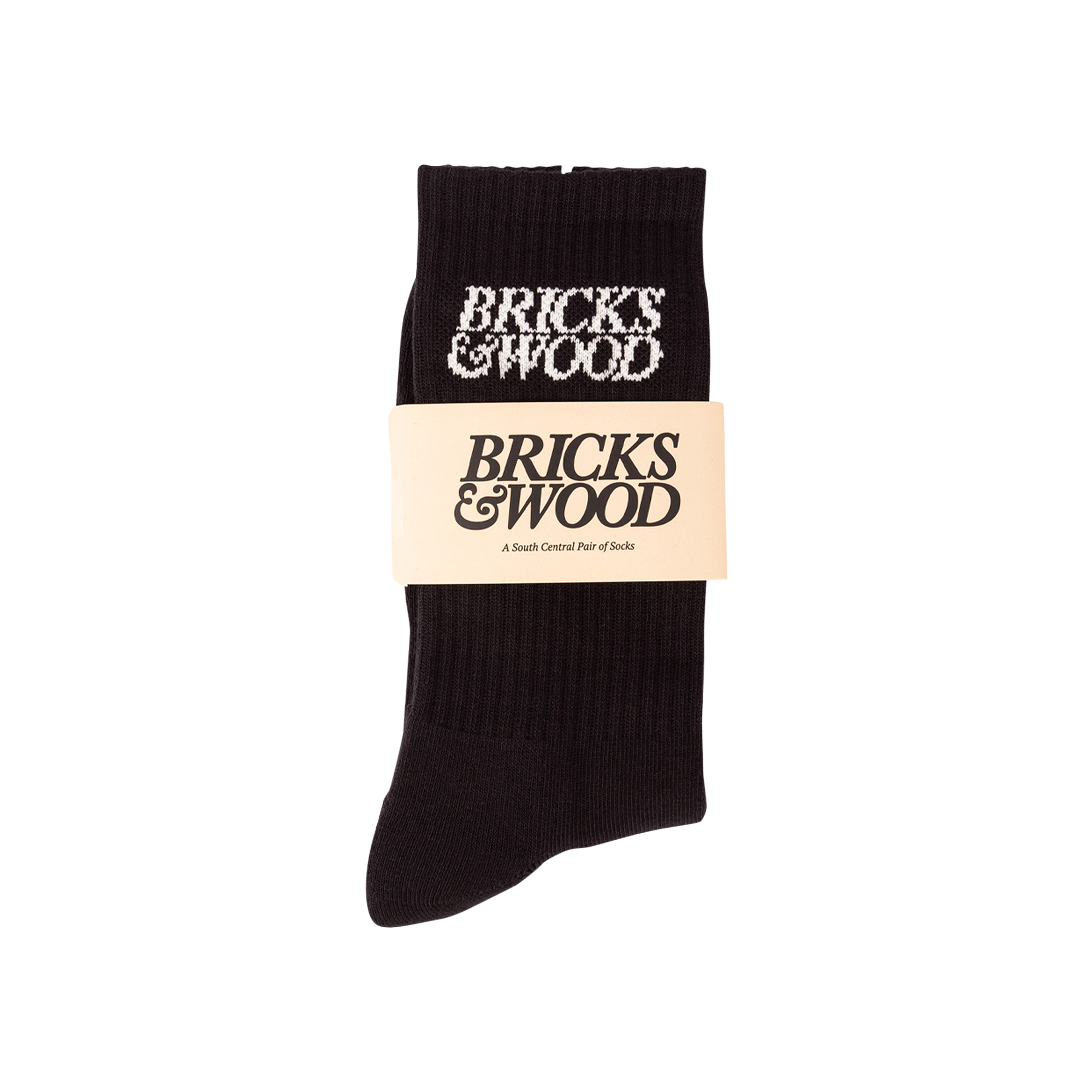 Pre-owned Bricks & Wood Logo Socks 'black'
