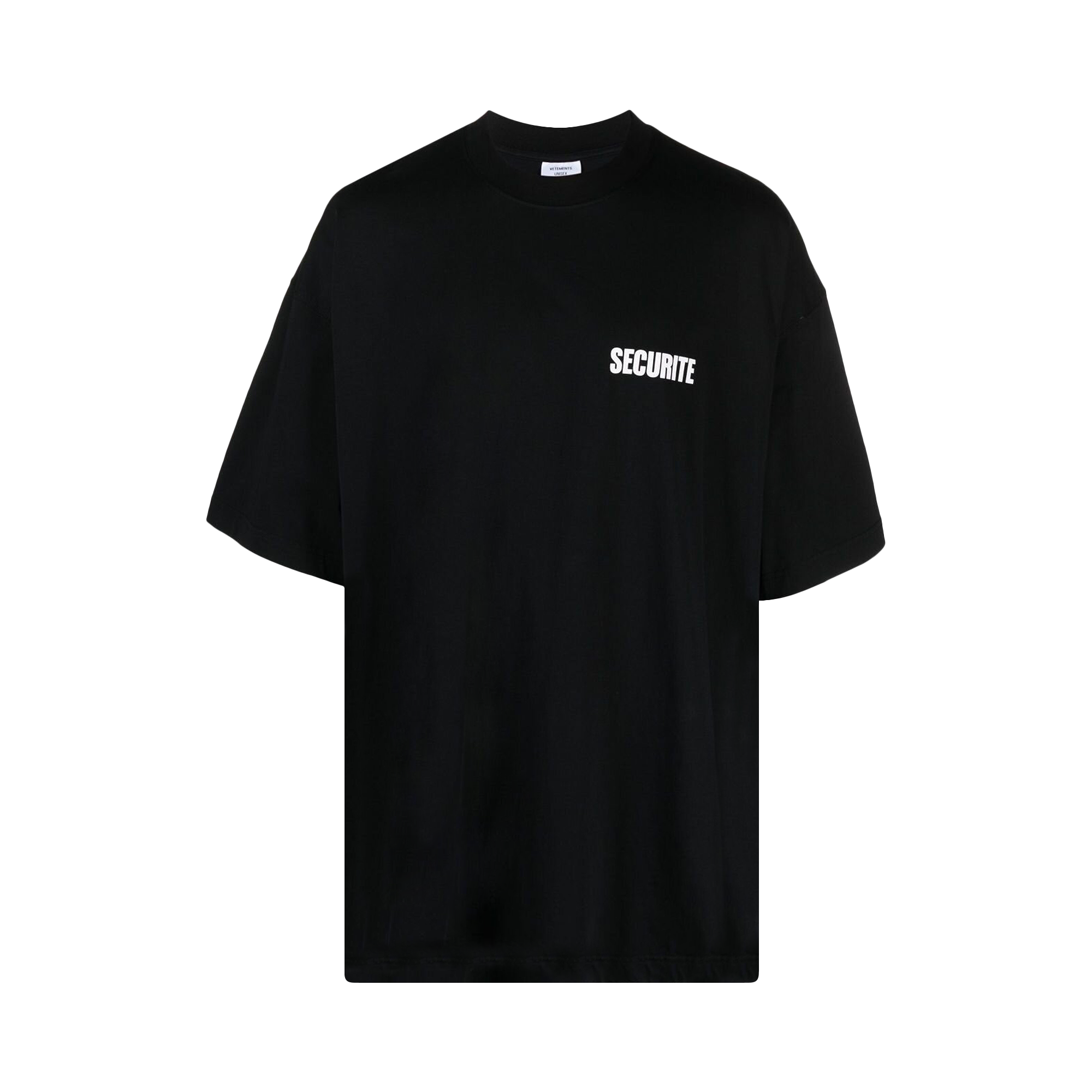 Pre-owned Vetements Securite T-shirt 'black'