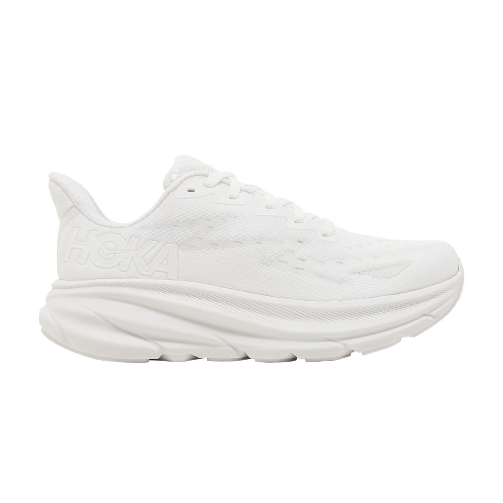 Pre-owned Hoka One One Wmns Clifton 9 'triple White'