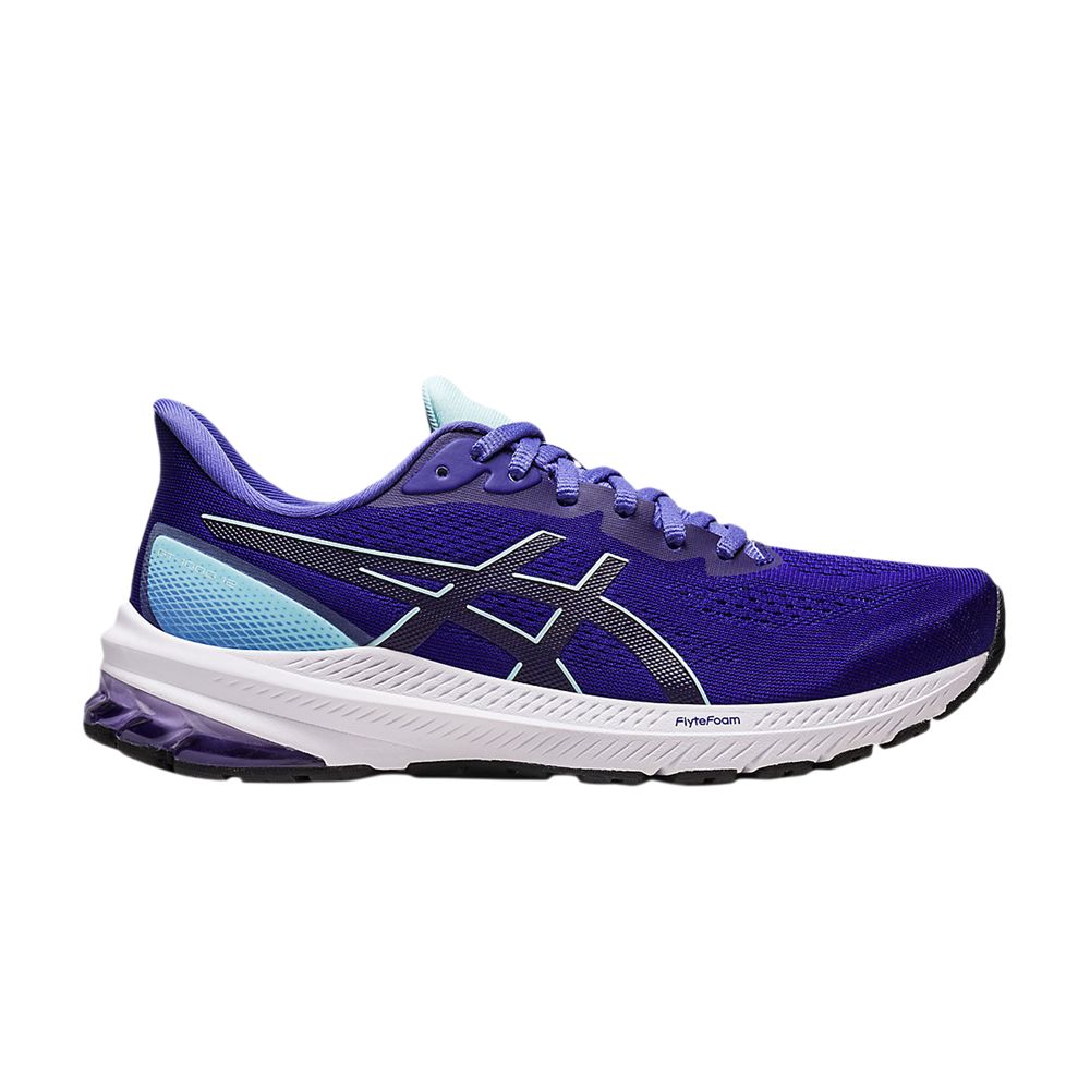 Pre-owned Asics Wmns Gt 1000 12 Wide 'eggplant Aquamarine' In Blue