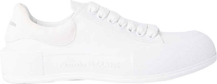 Alexander McQueen Wmns Deck Lace-Up Plimsoll 'White' 2022