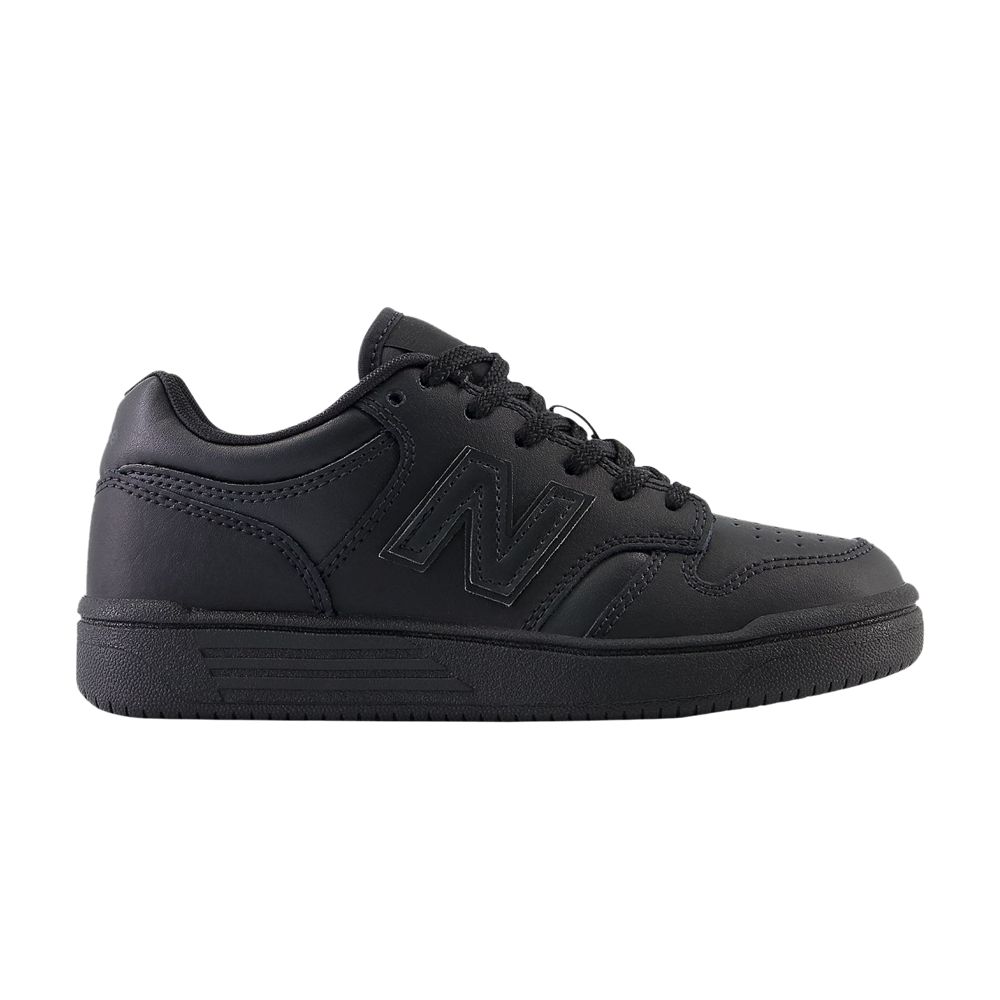 Pre-owned New Balance 480 Little Kid 'triple Black' | Kid's Size 12