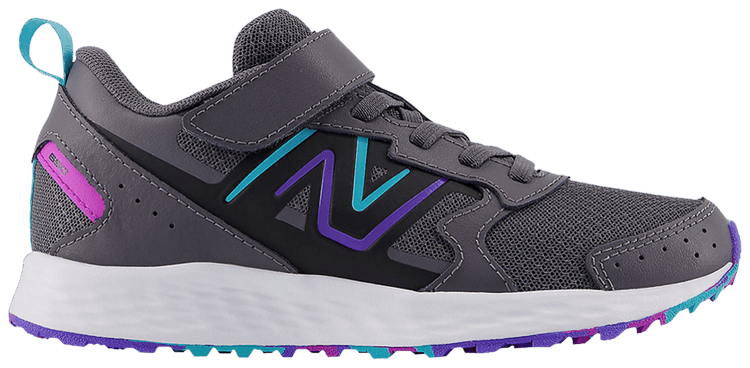 New Balance Fresh Foam 650 Bungee Lace Top Strap Big Kid Wide Magnet Electric Indigo
