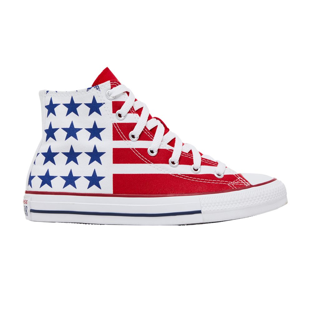 Pre-owned Converse Chuck Taylor All Star High Gs 'usa Flag' | Red | Kid's Size 6