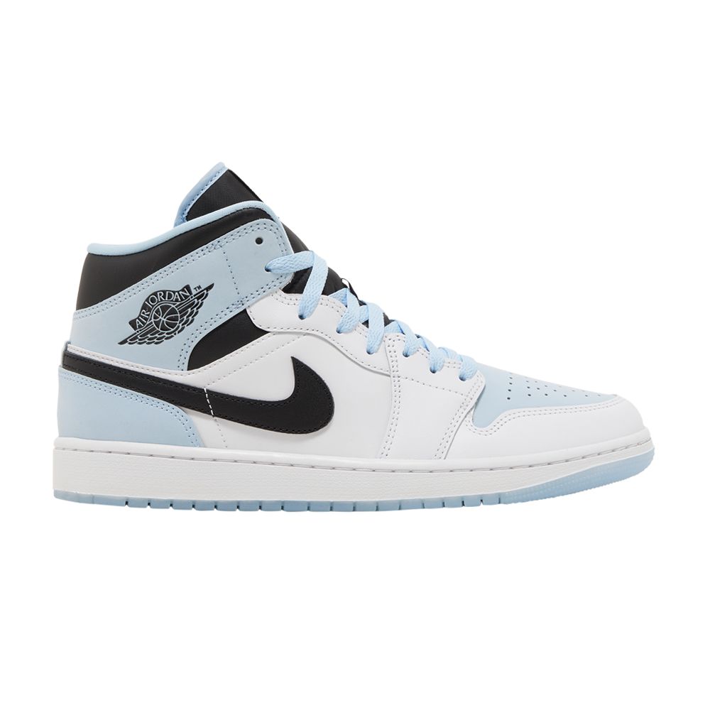 Pre-owned Air Jordan 1 Mid Se 'white Ice Blue'