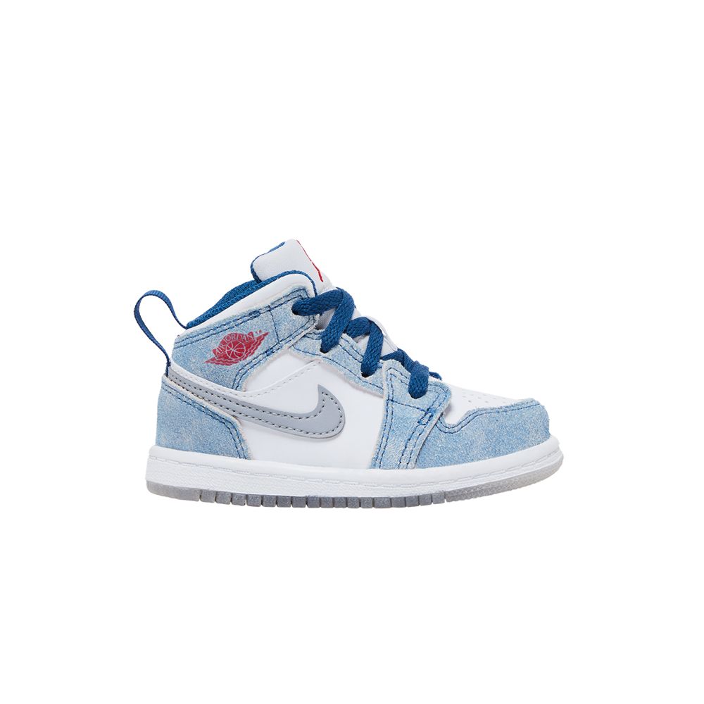 Air Jordan 1 Mid SE TD 'French Blue' | Infant Size 7 - DR6236-401