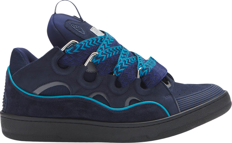 Lanvin Curb Sneakers 'Navy Blue Grey'