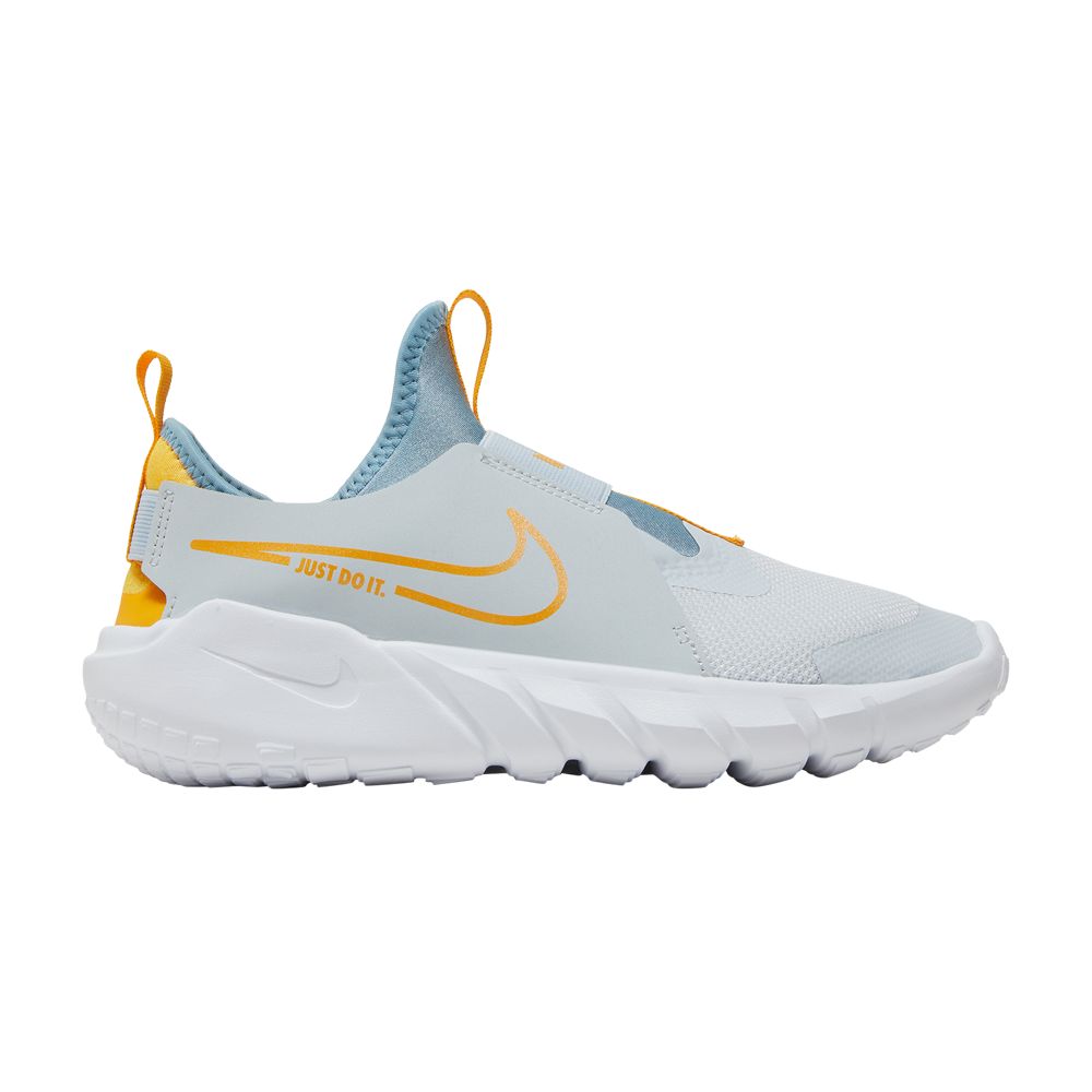 Nike Flex Runner 2 GS 'Aura University Gold' | Grey | Kid's Size 7 - DJ6038-409