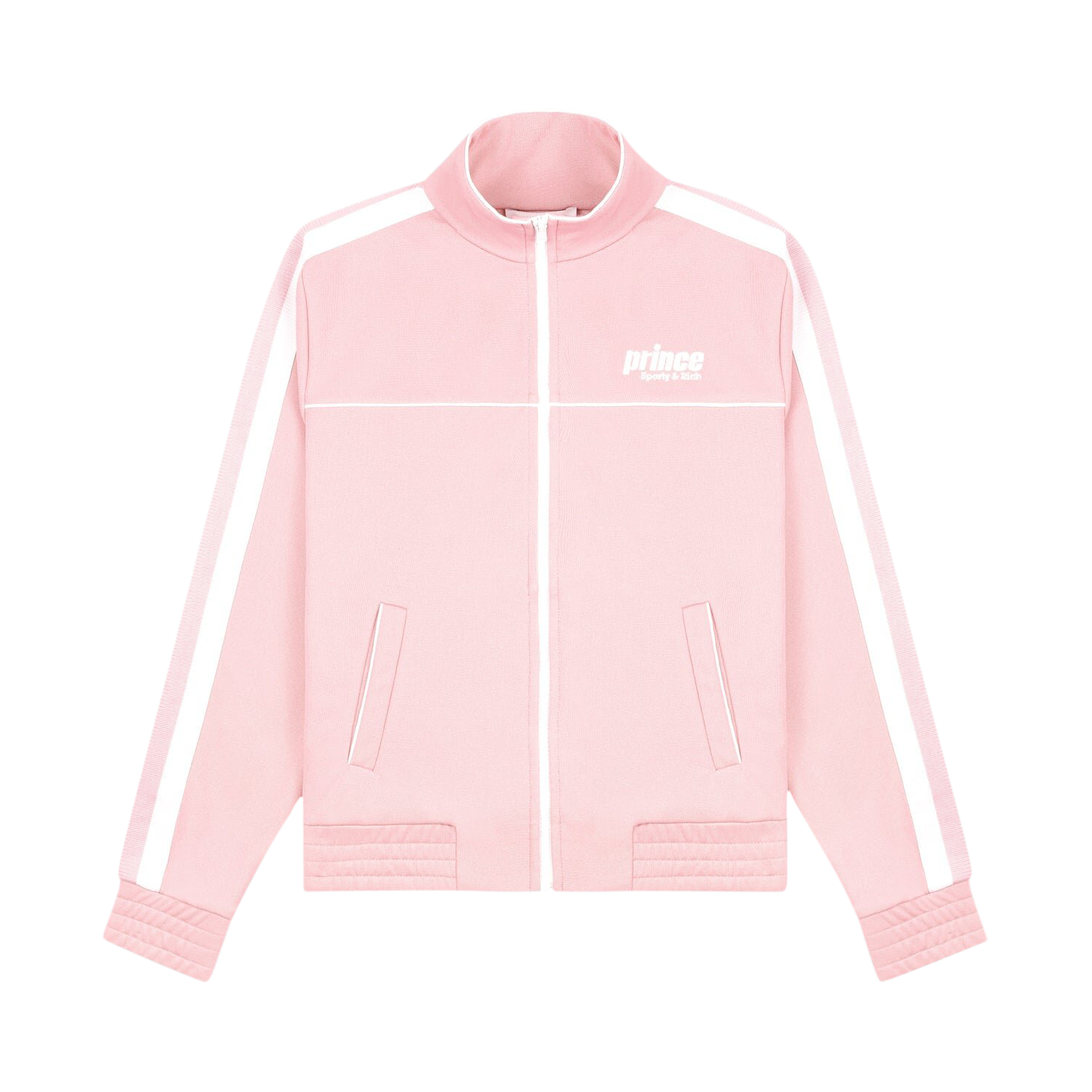 Pre-owned Sporty And Rich Sporty & Rich X Prince Sport Court Jacket 'pink/white'