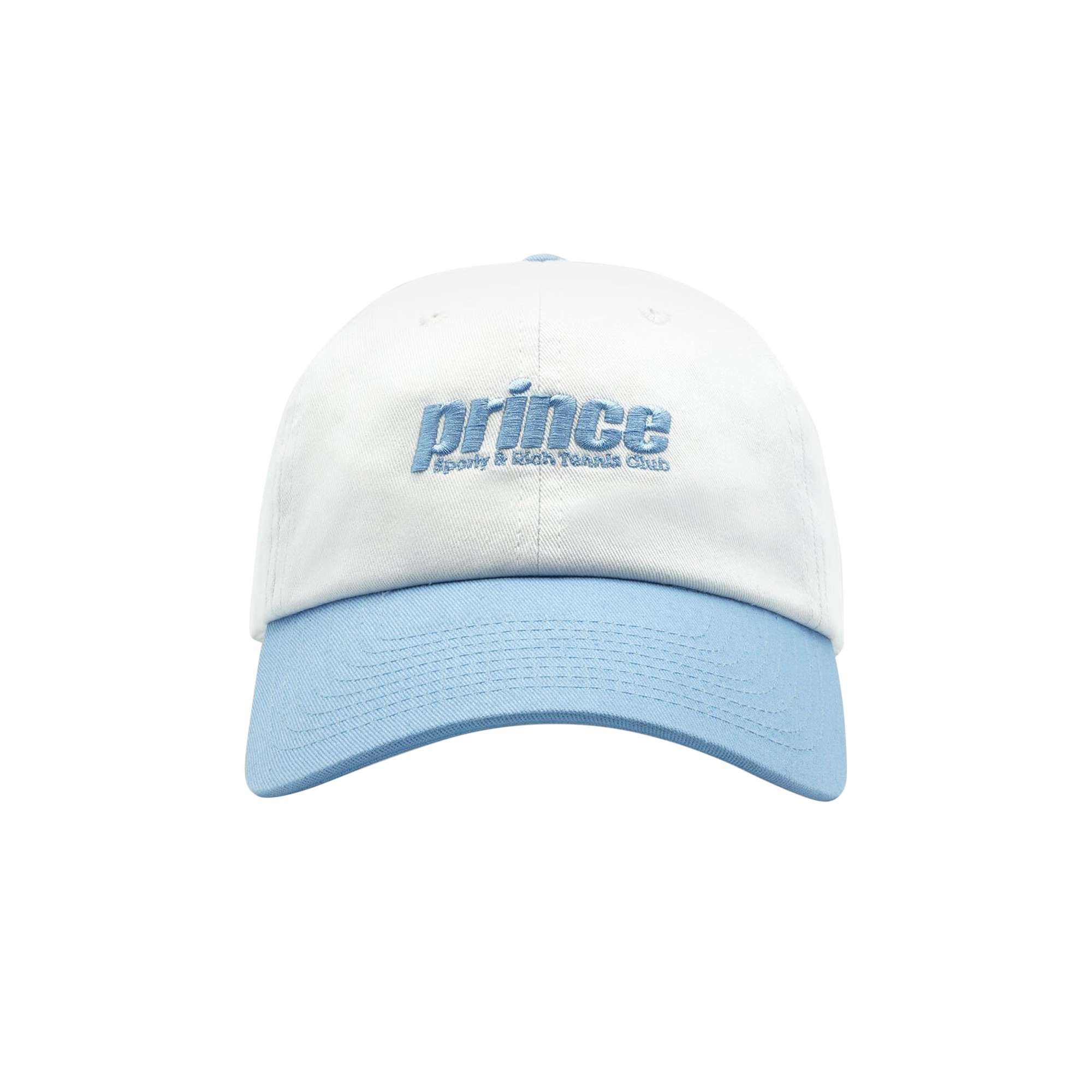 Pre-owned Sporty And Rich Sporty & Rich X Prince Sporty Hat 'white/blue'