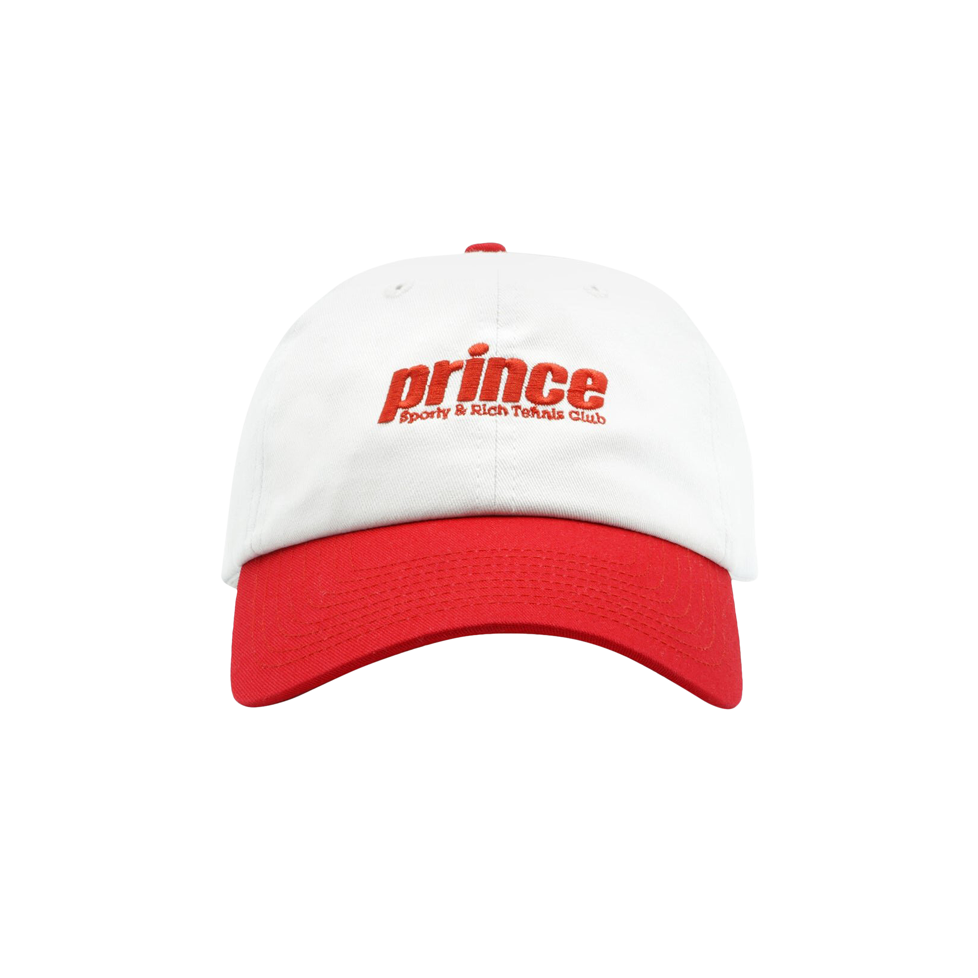 Pre-owned Sporty And Rich Sporty & Rich X Prince Sporty Hat 'white/red'