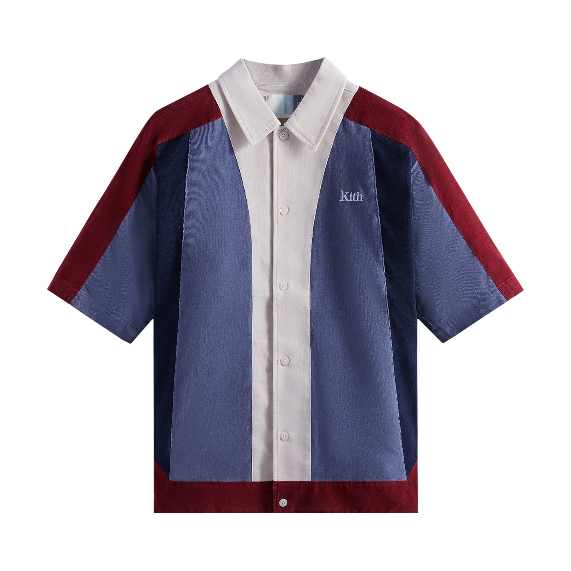 Pre-owned Kith Micro Cord Woodpoint Shirt 'elevation' In Multi-color
