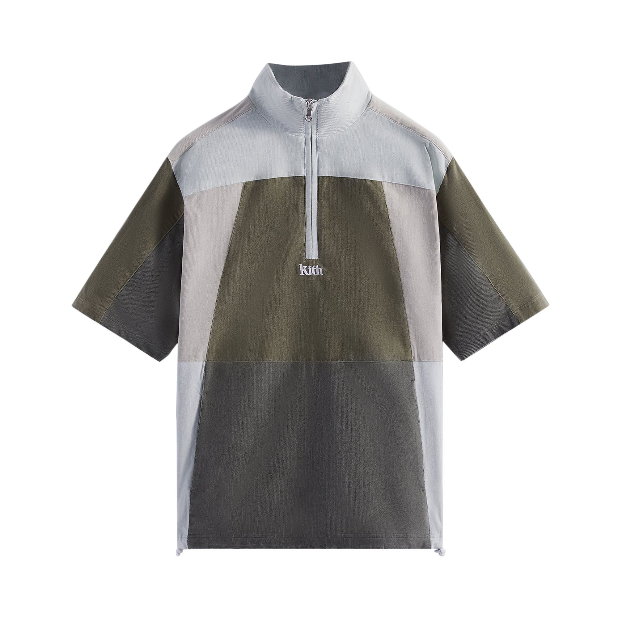 Pre-owned Kith Micro Cord Retro Windshirt 'flagstaff' In Multi-color