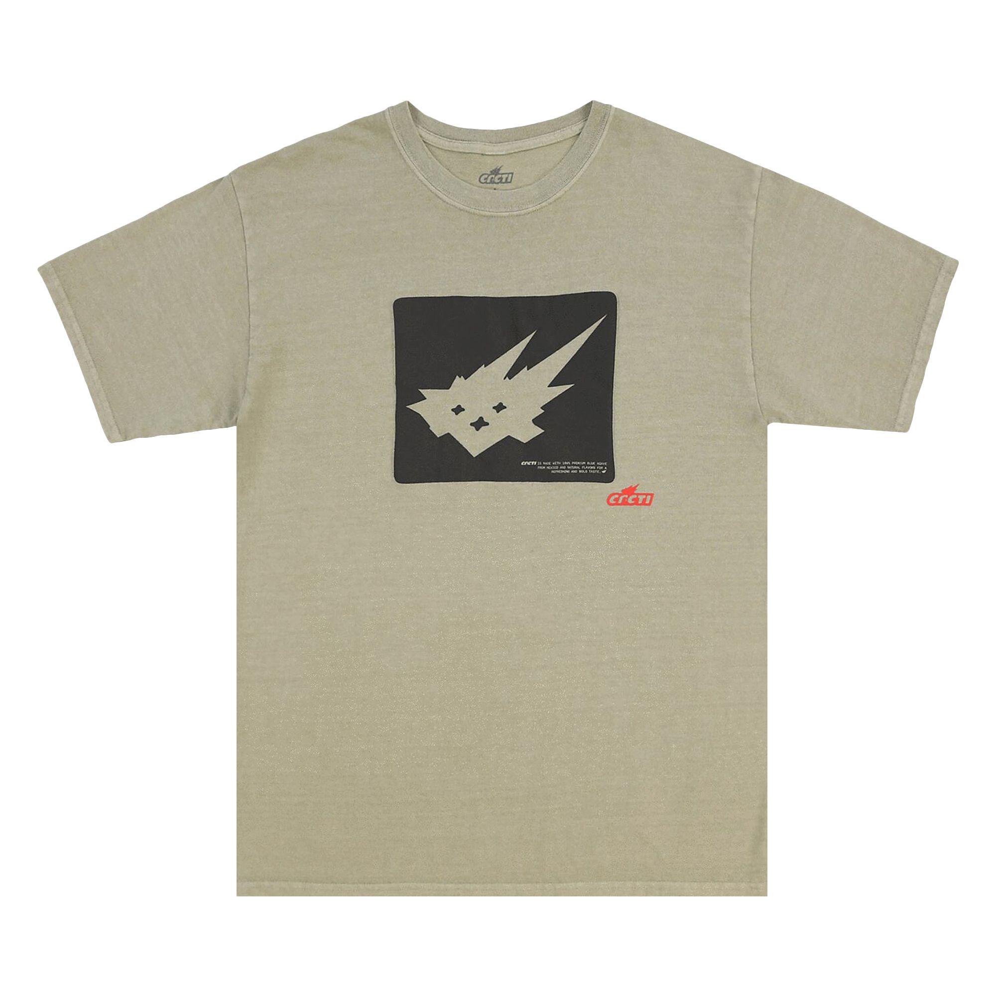 Pre-owned Cactus Jack By Travis Scott Spike Tee 'dark Cream'