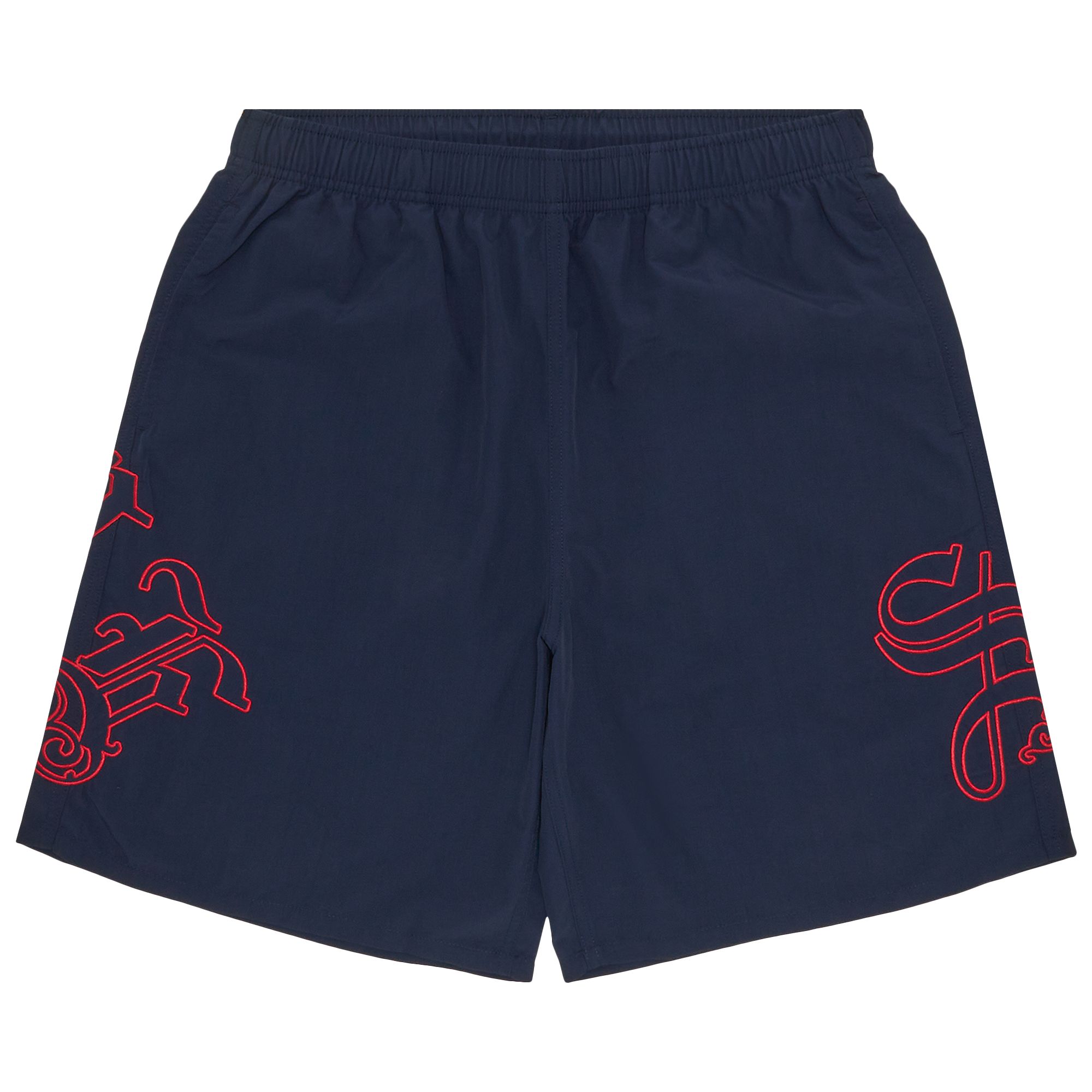 SUPREME SUPREME OLD ENGLISH NYLON SHORT 'NAVY'