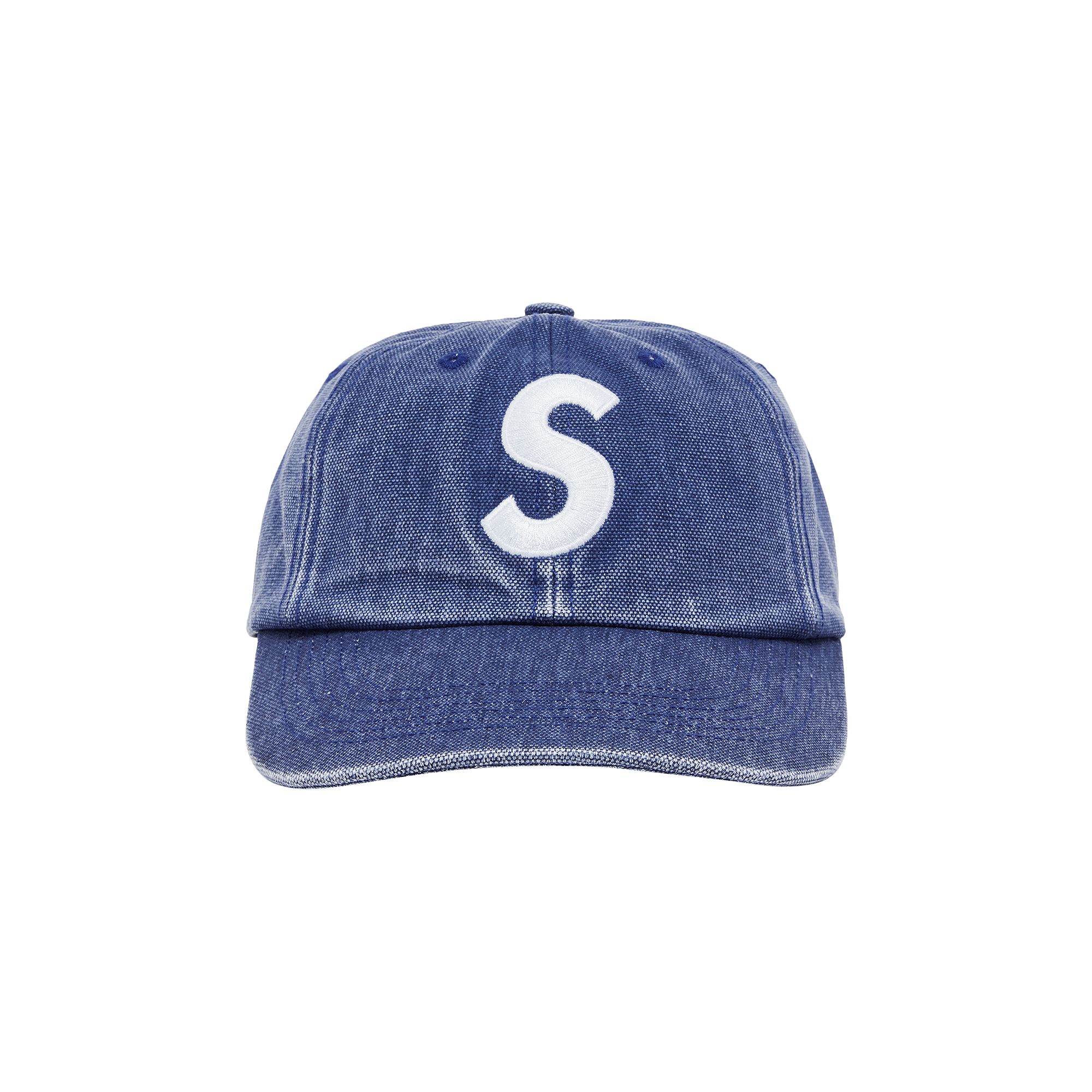 SUPREME SUPREME PIGMENT CANVAS S LOGO 6-PANEL 'NAVY'