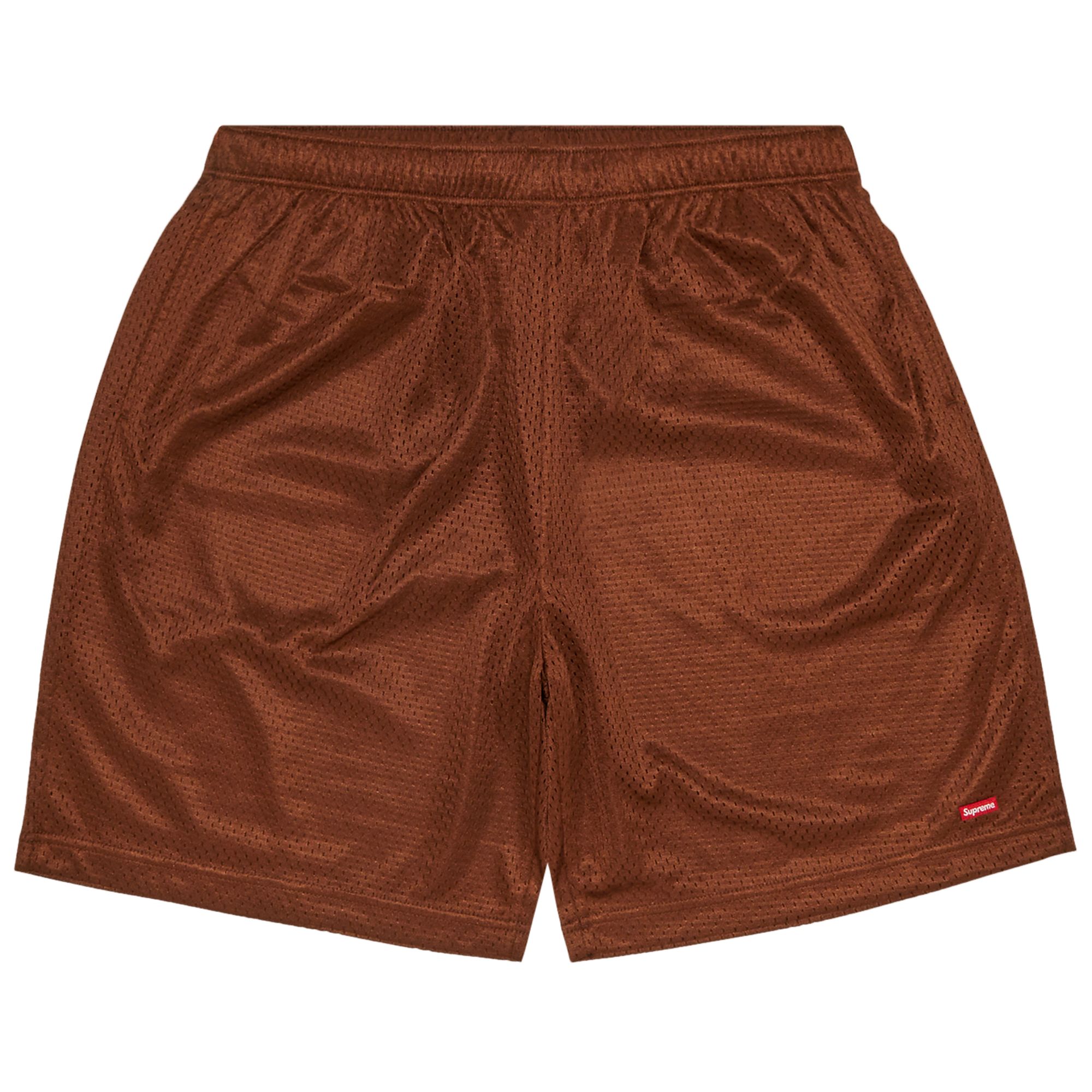 Supreme Small Box Baggy Mesh Short 'Brown' | Men's Size XL