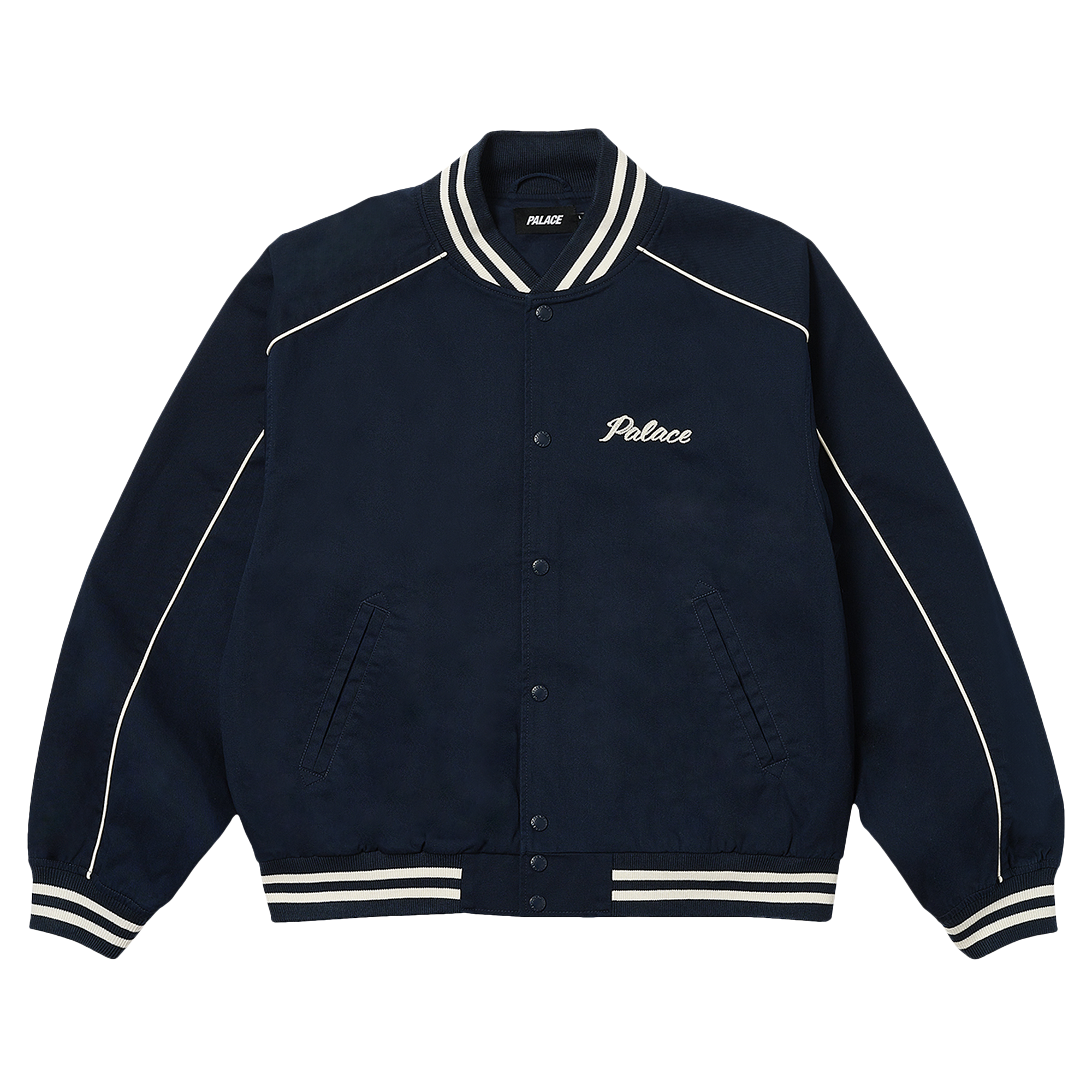 Pre-owned Palace Catch It Bomber Jacket 'navy' In Blue