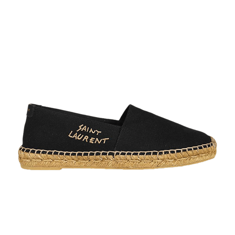 SAINT LAURENT PARIS｜SLIP-ONS (605951 1P210 1000) Buy Saint Laurent Embroidered Espadrille 'Black' - 605951