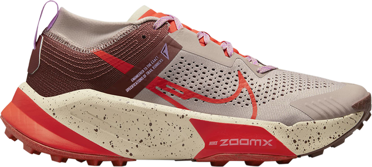 ZoomX Zegama 'Diffused Taupe Picante Red'