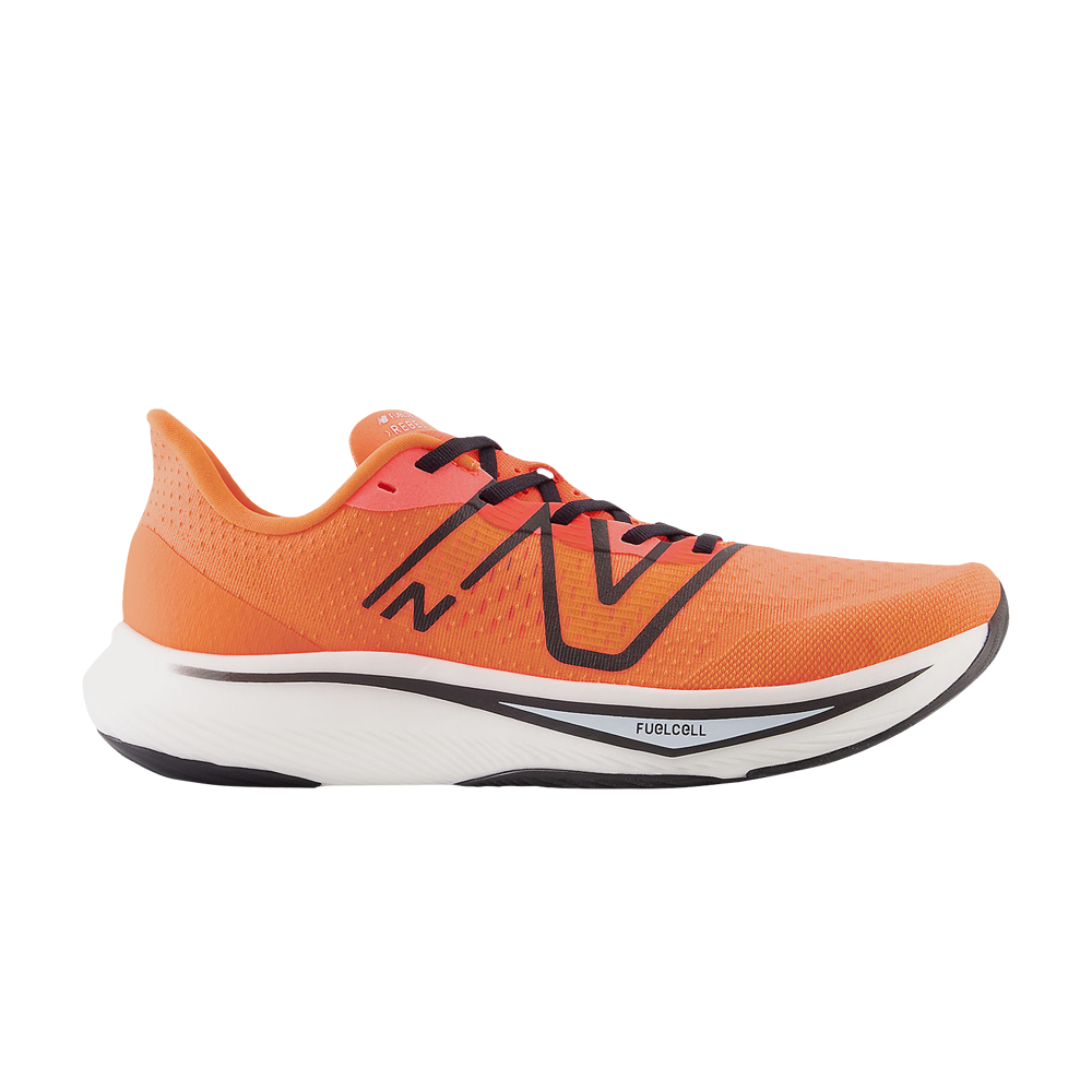 Pre-owned New Balance Fuelcell Rebel V3 2e Wide 'neon Dragonfly' In Orange