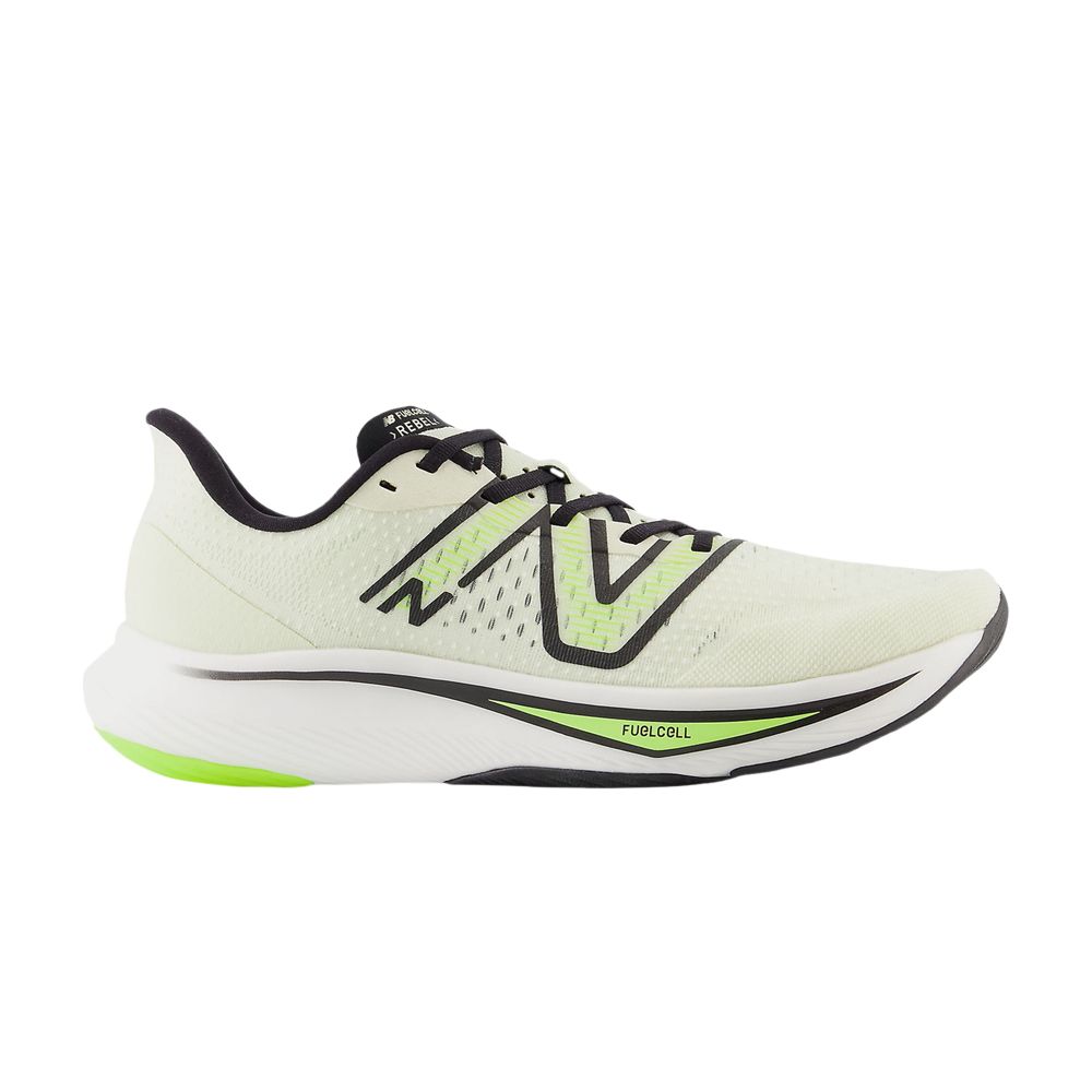NEW BALANCE FUELCELL REBEL V3 2E WIDE 'PISTACHIO BUTTER BLACK'
