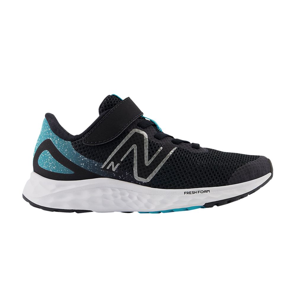 Pre-owned New Balance Fresh Foam Arishi V4 Bungee Lace Top Strap Little Kid 'black Virtual Blue' | Kid's Size