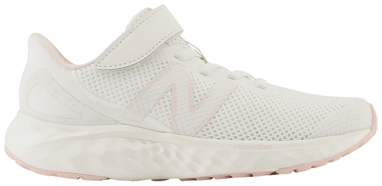 New Balance Fresh Foam Arishi v4 Bungee Lace Top Strap Little Kid Sea Salt Quartz Pink