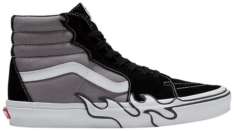 Vans Sk8 Hi Flame   Grey