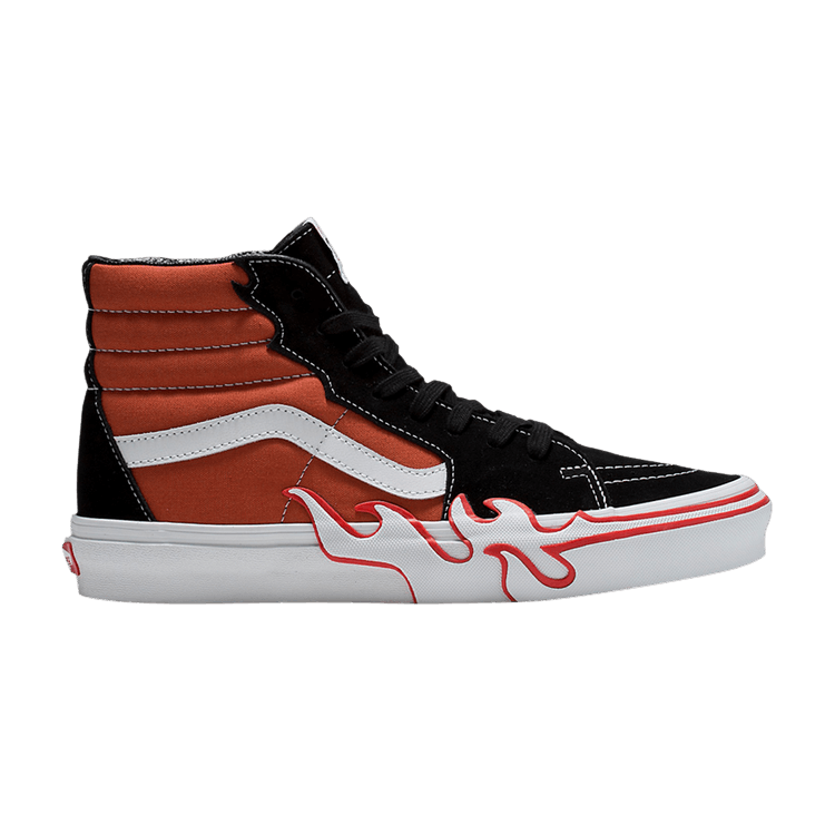 High top vans flames outlet