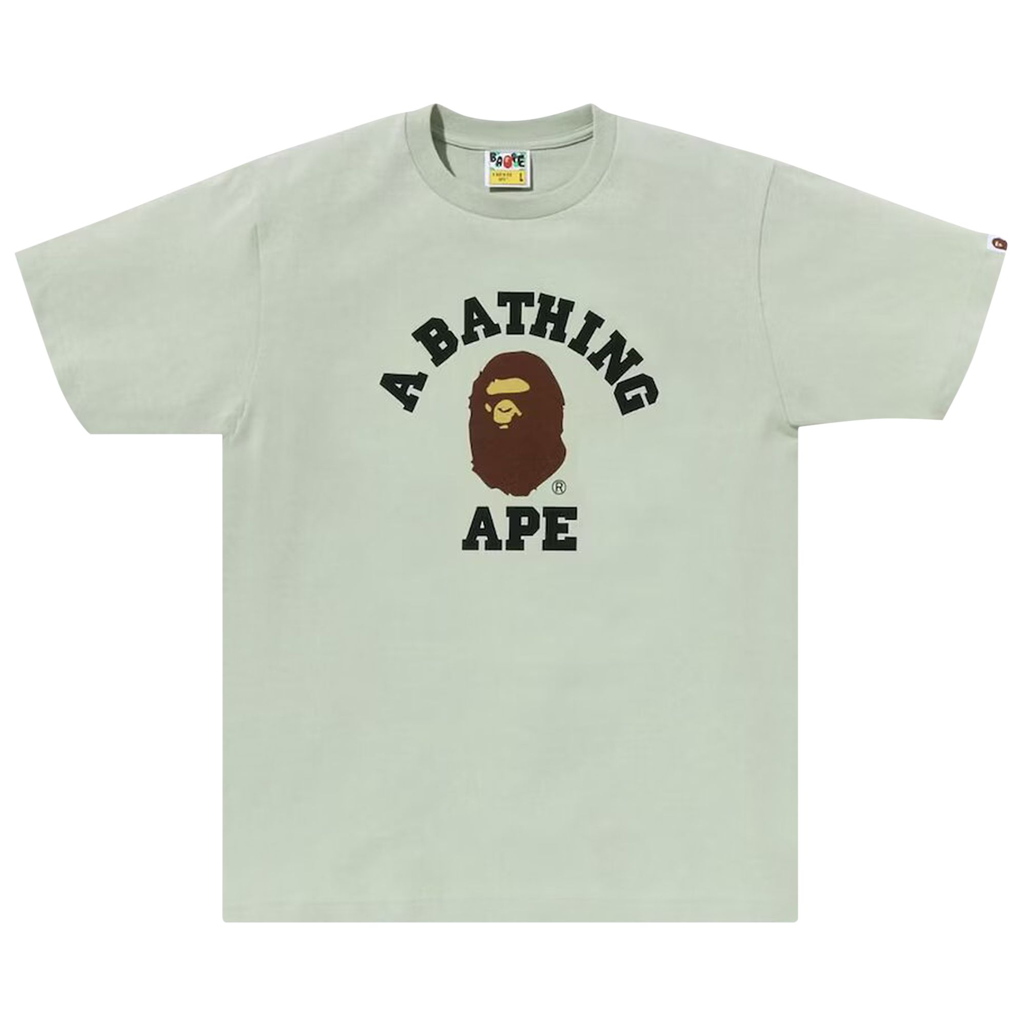 BAPE BAPE PIGMENT COLLEGE TEE 'GREEN'
