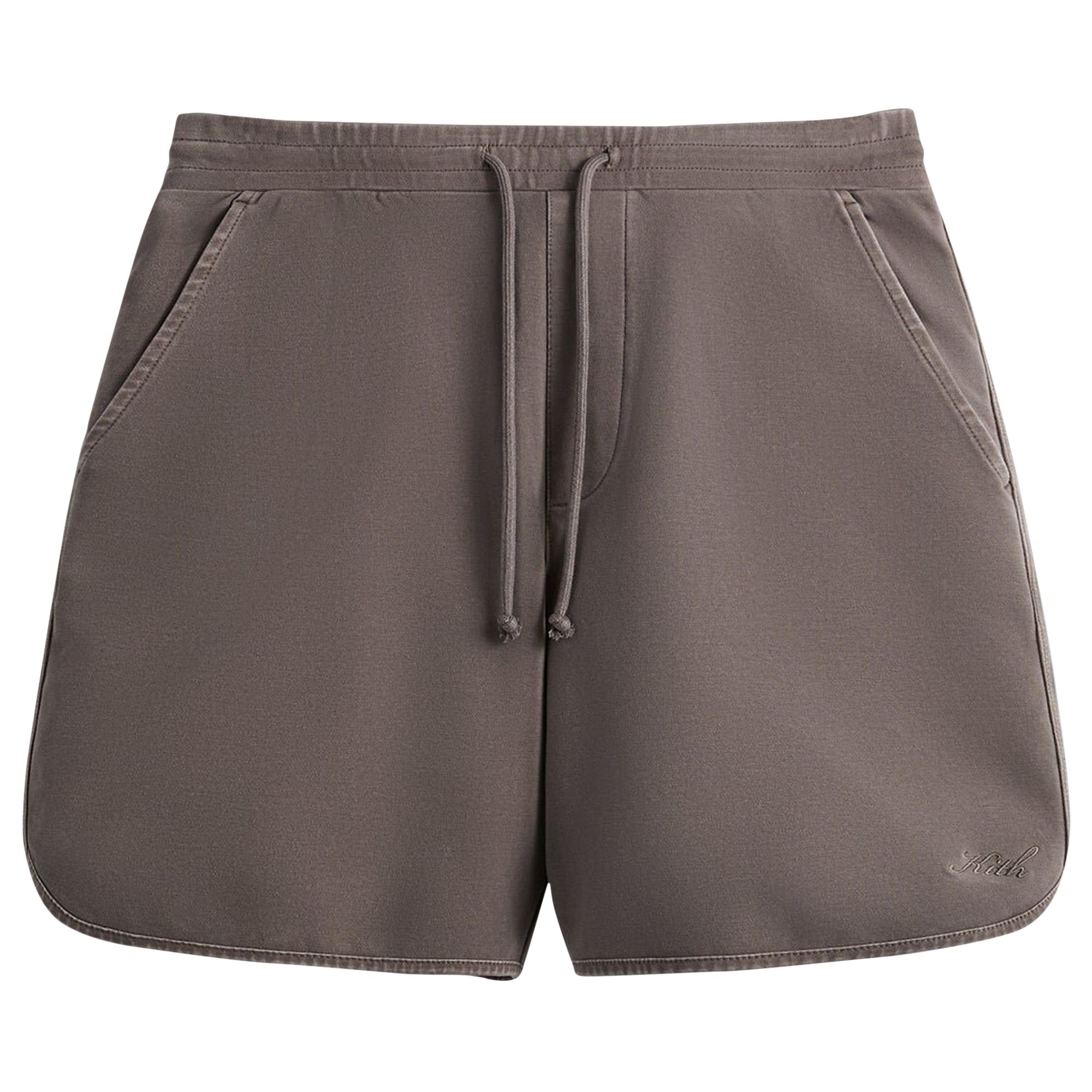 Pre-owned Kith Crystal Wash Interlock Jordan Short 'thunder' In Purple