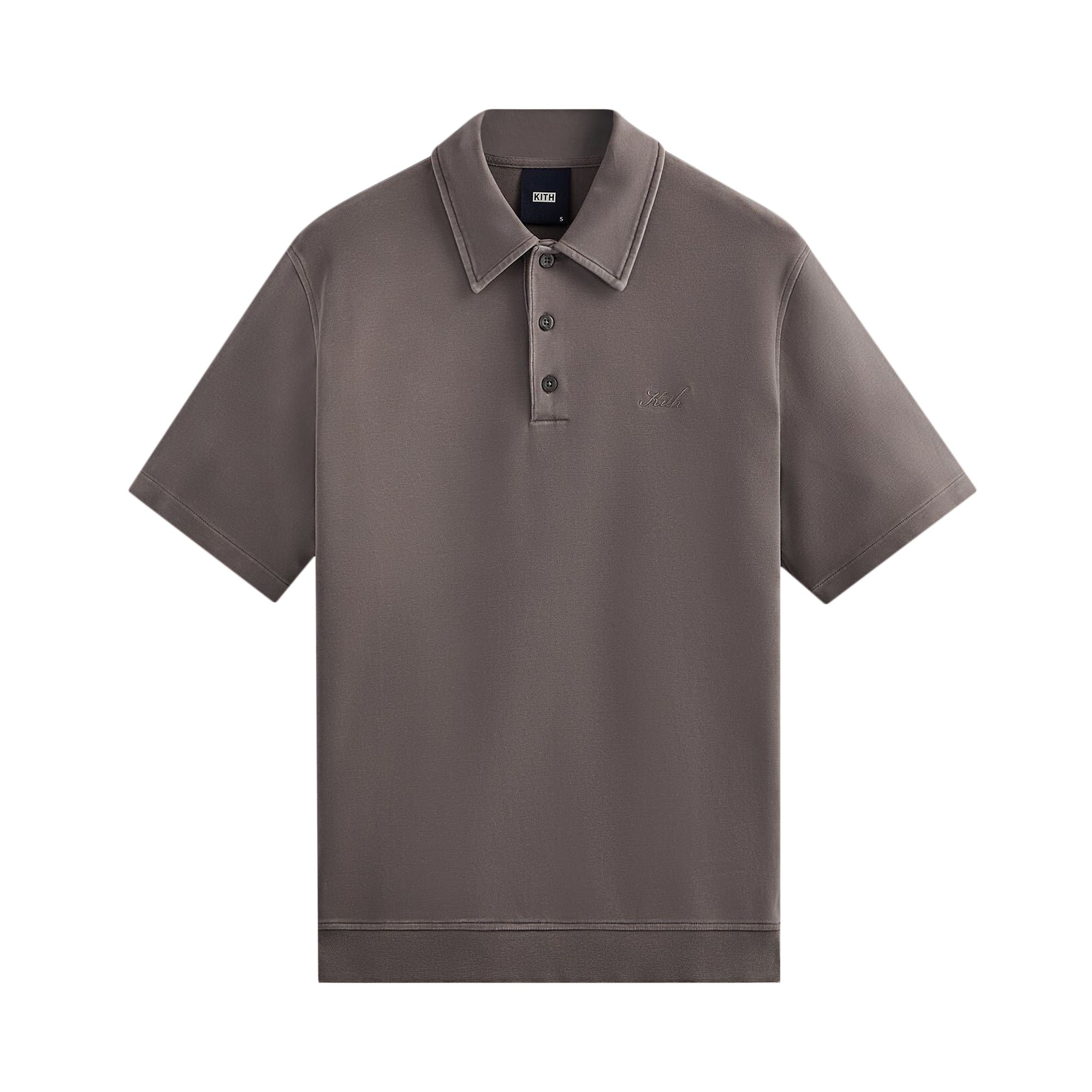 Pre-owned Kith Interlock Graham Polo 'thunder' | Purple | Men's Size M