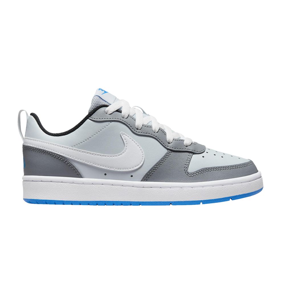 Pre-owned Nike Court Borough Low 2 Se Gs 'pure Platinum Photo Blue' | Grey | Kid's Size 3.5 In Gray