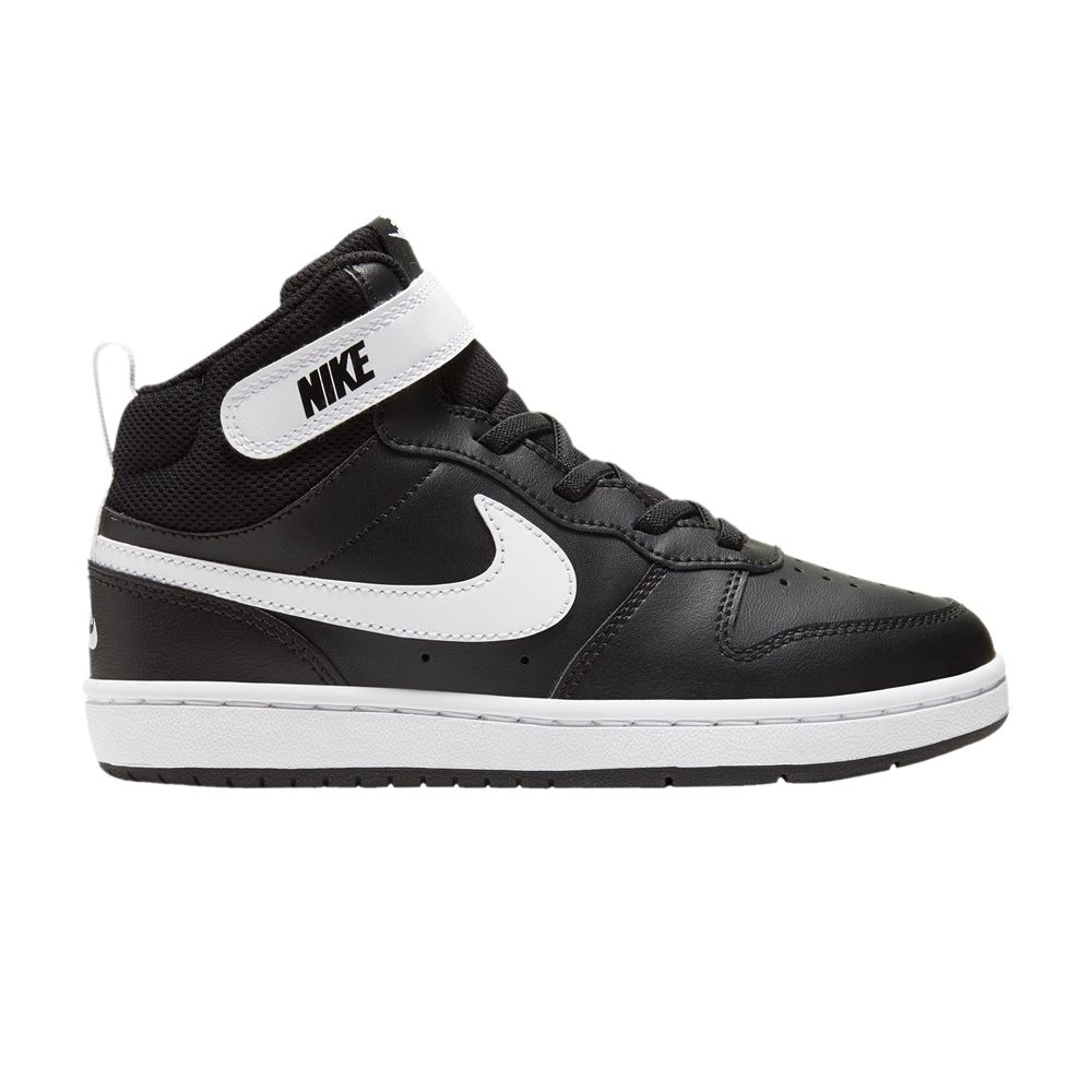 Pre-owned Nike Court Borough Mid 2 Ps 'black White' | Kid's Size 12