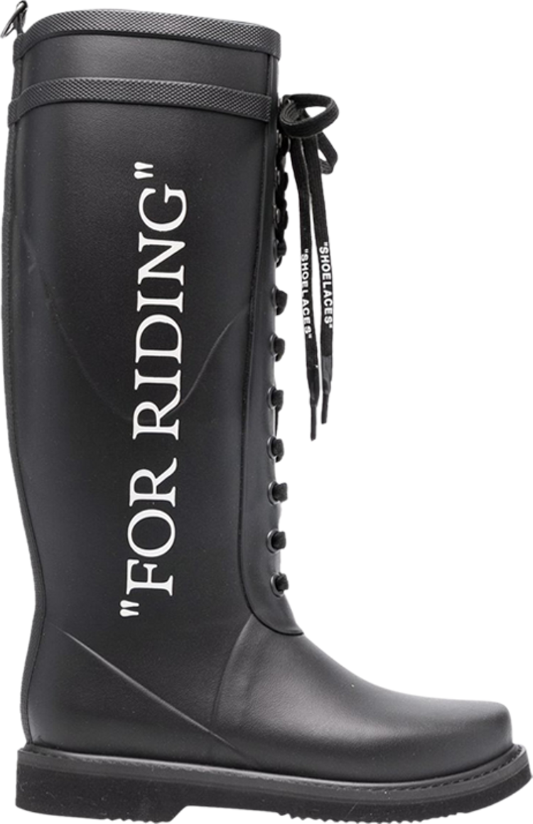 Off-White Wmns Rubber Boot 'For Riding - Black'