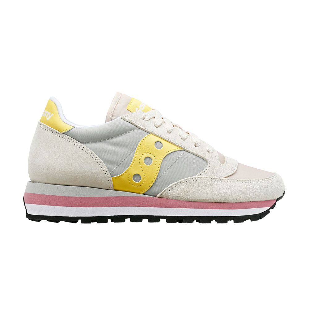 Pre-owned Saucony Wmns Jazz Triple 'grey Yellow'