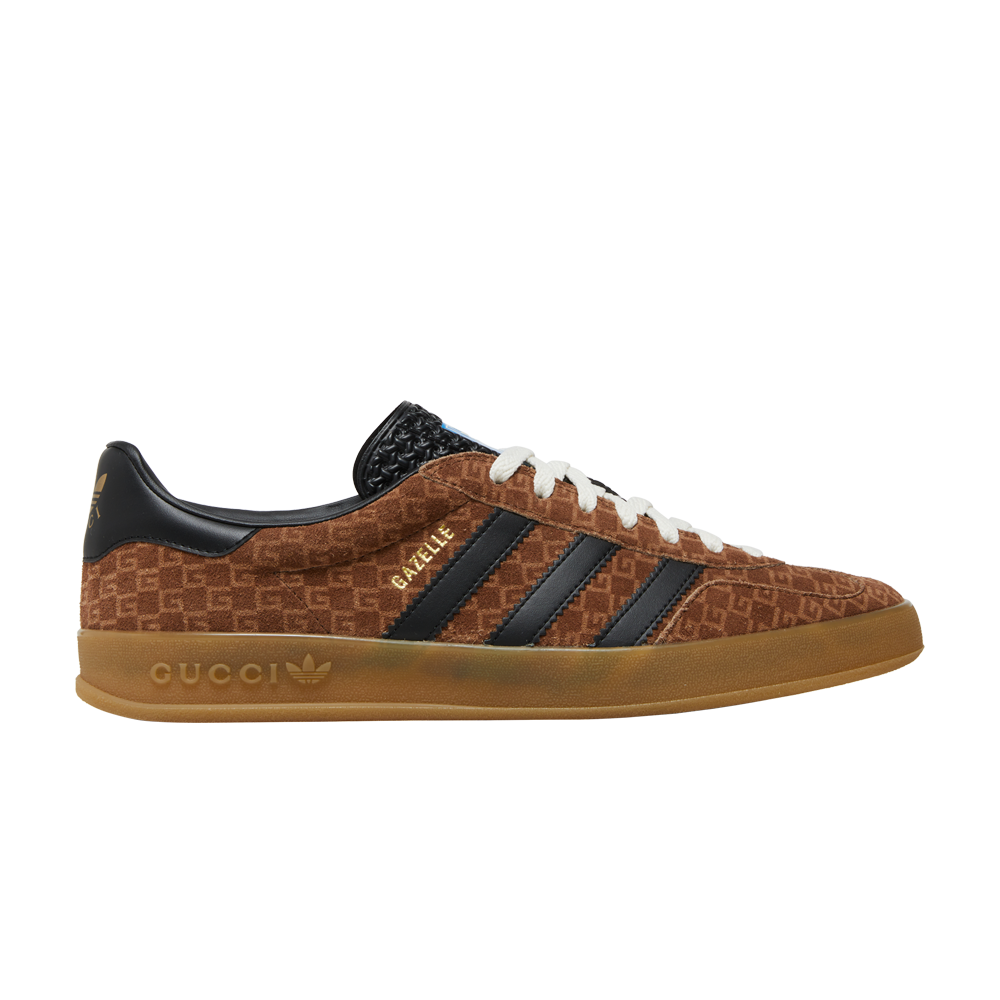 Pre-owned Gucci Adidas X  Gazelle 'square Gg Monogram' In Brown