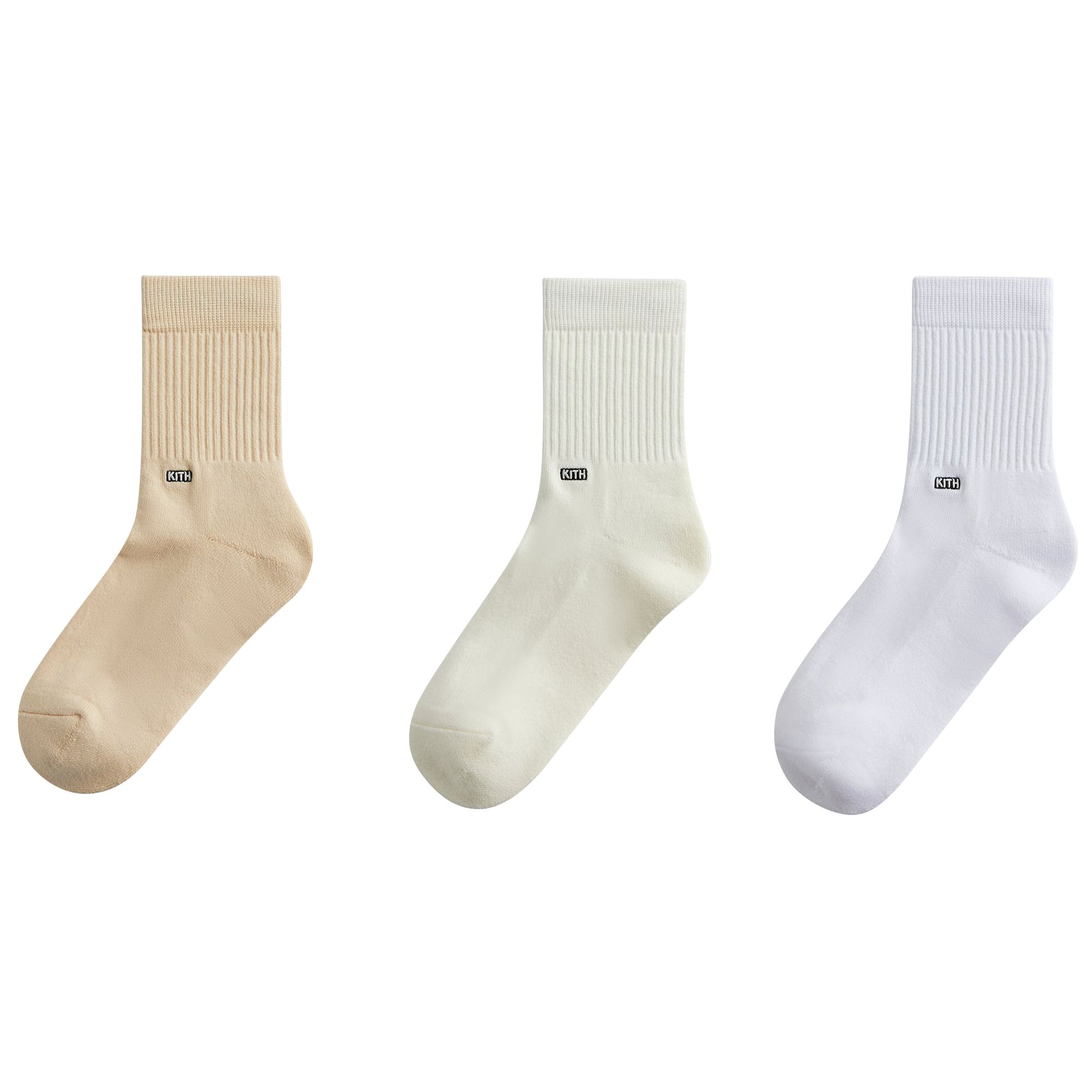 Pre-owned Kith Classic Half Crew Socks (3 Pack) 'multicolor' | Multi-color | Men's Size Onesize
