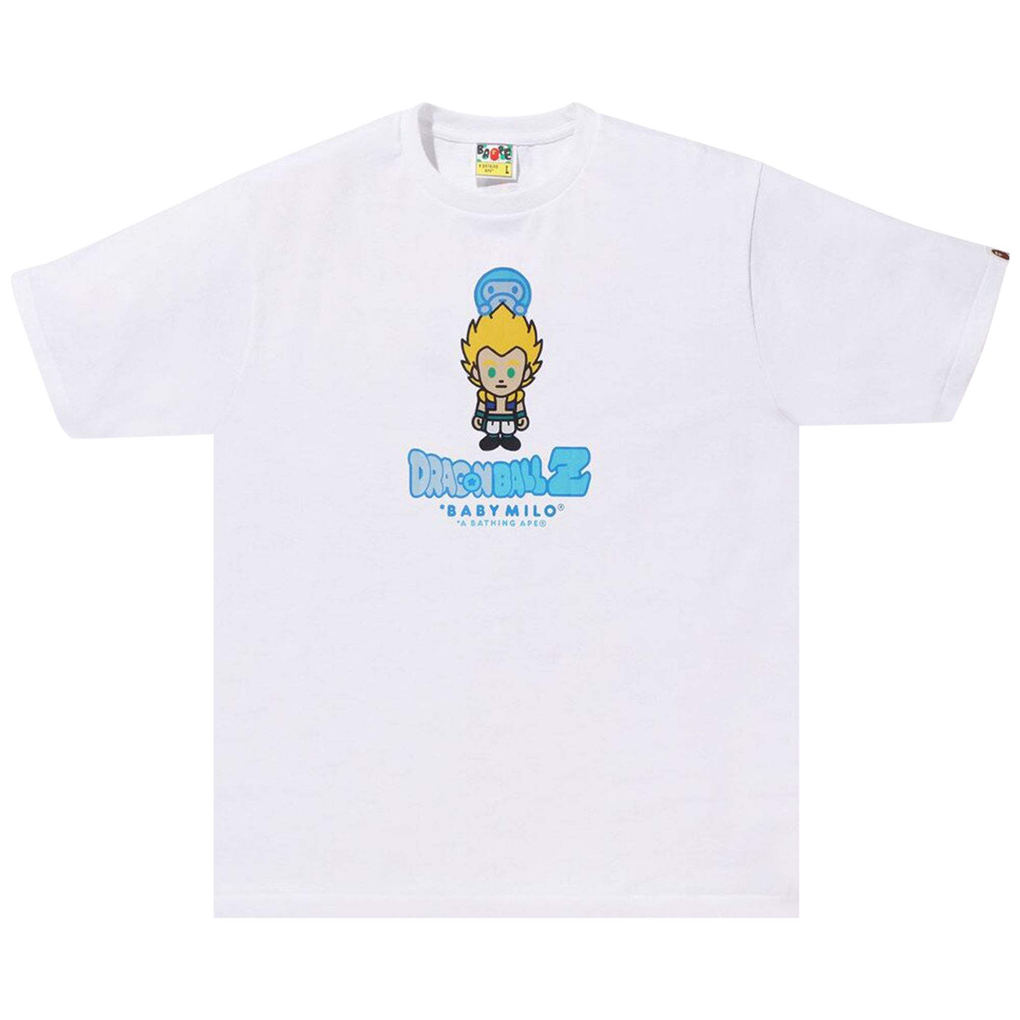 Pre-owned Bape X Dragon Ball Z Gotenks Baby Milo Tee 'white'