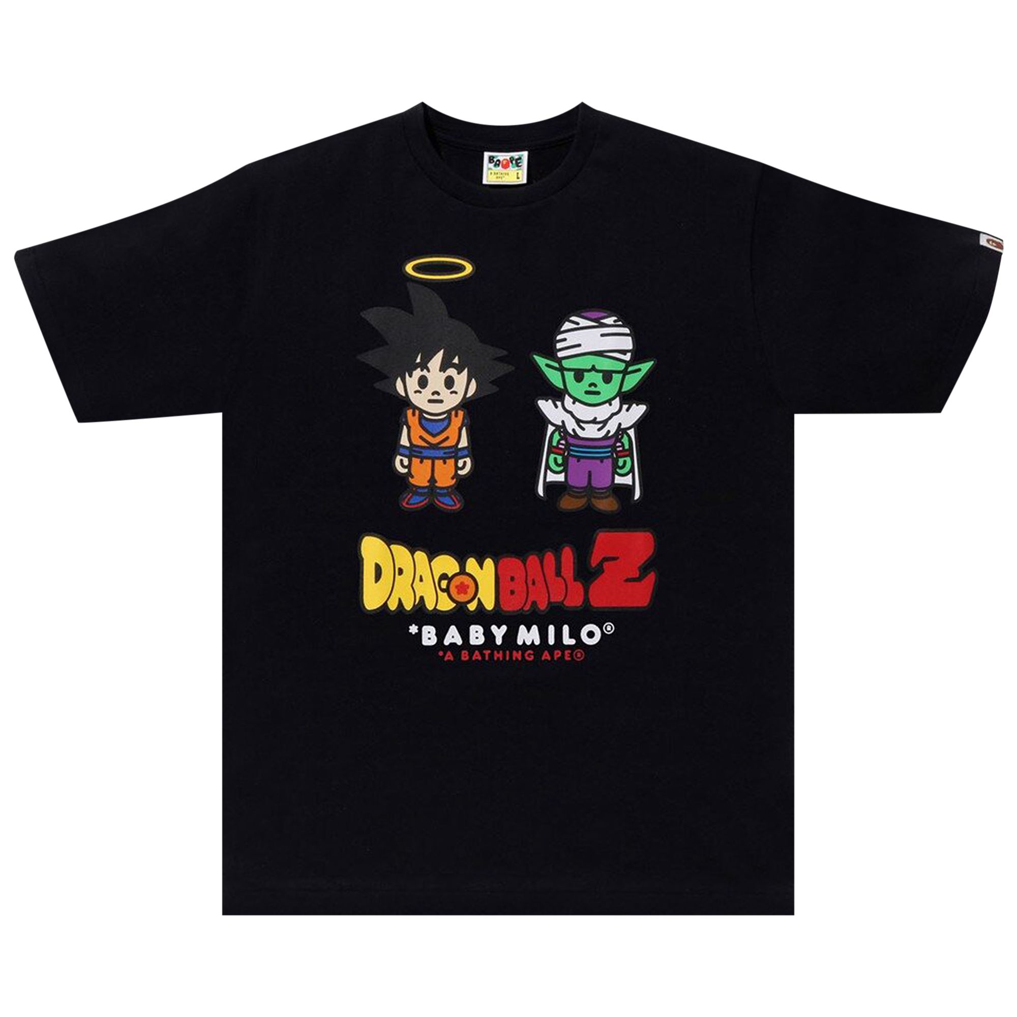 Pre-owned Bape X Dragon Ball Z Son Goku & Piccolo Baby Milo Tee 'black'
