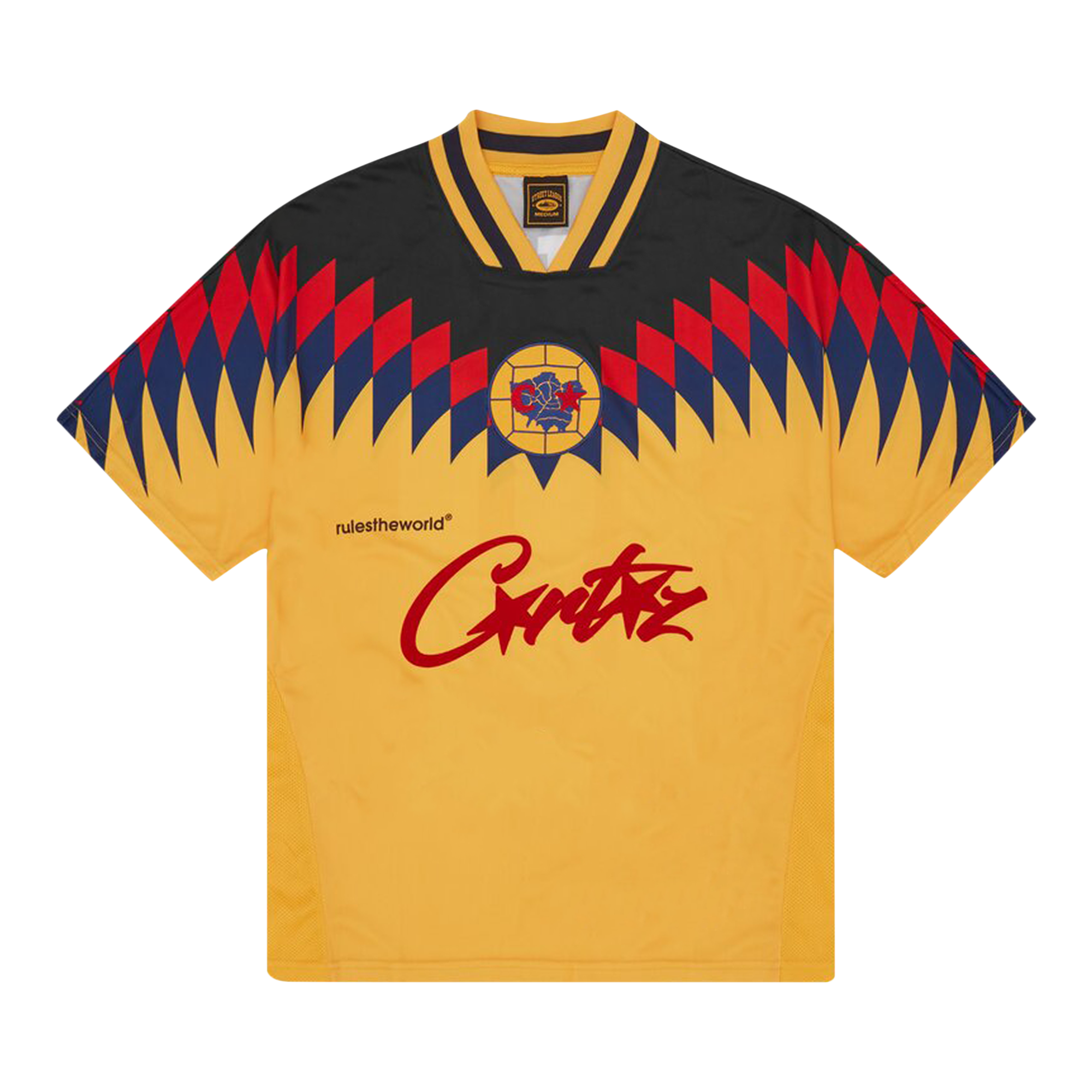 Pre-owned Corteiz Club Rtw Football Jersey 'yellow'